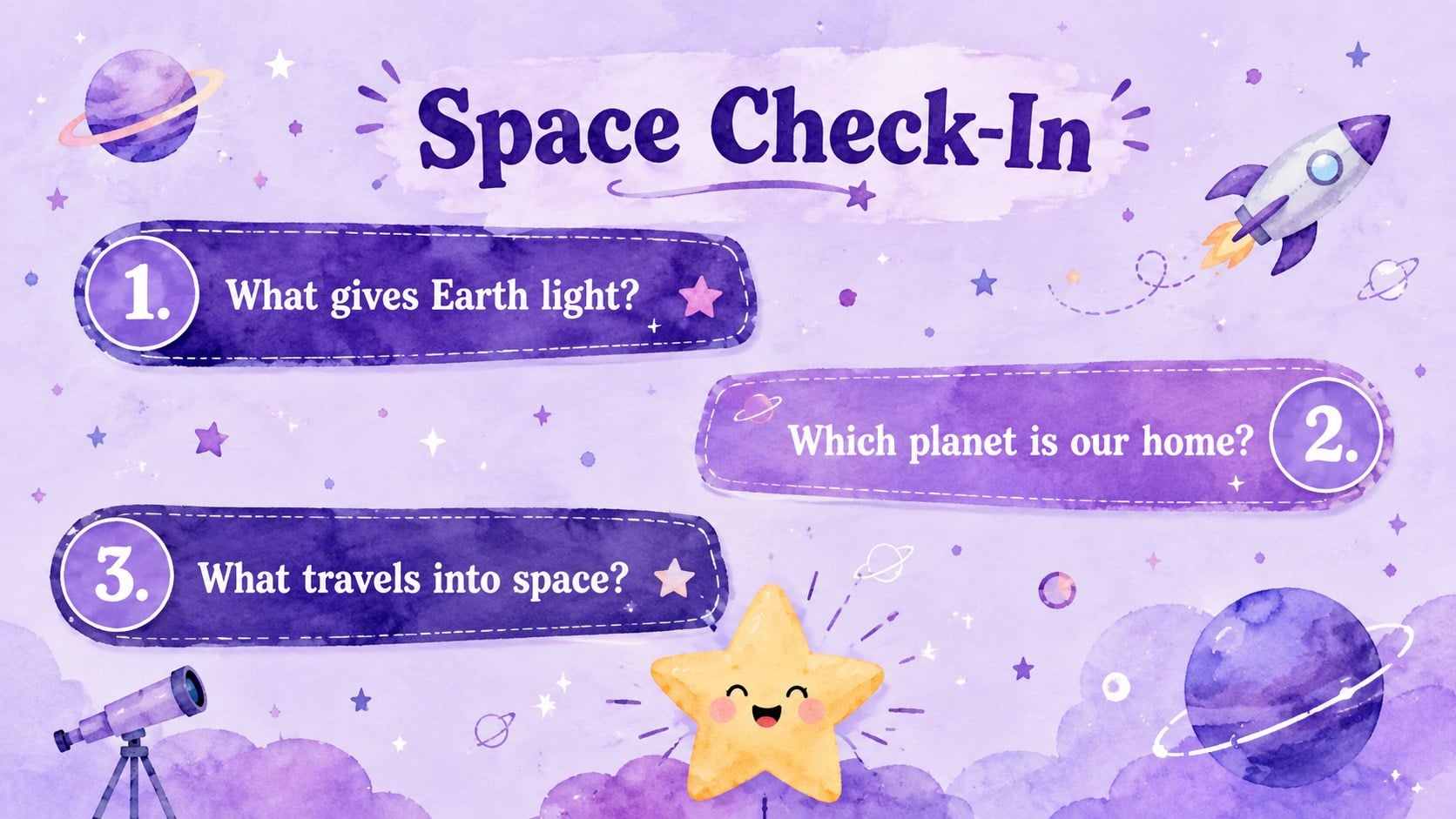 Modelo de apresentação Aventura Espacial para Educação Infantil, slide 12
