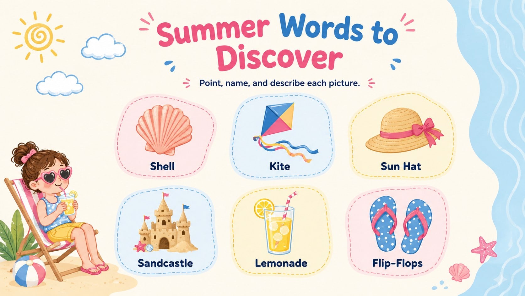 Modelo de apresentação Atividades de Verão para Pré-Escola, slide 3