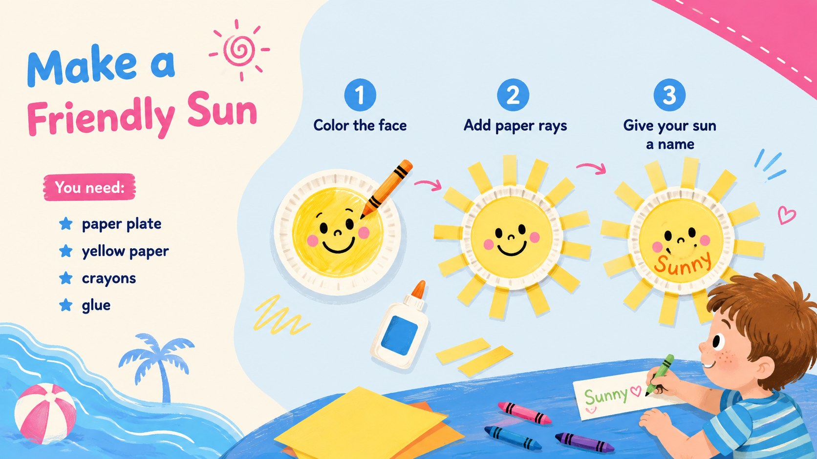 Modelo de apresentação Atividades de Verão para Pré-Escola, slide 8