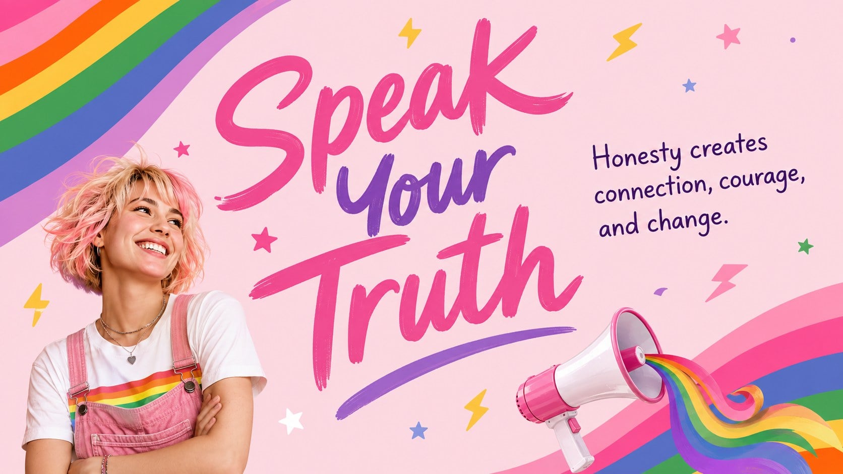 Pride Affirmation Message Deck presentation template, slide 5