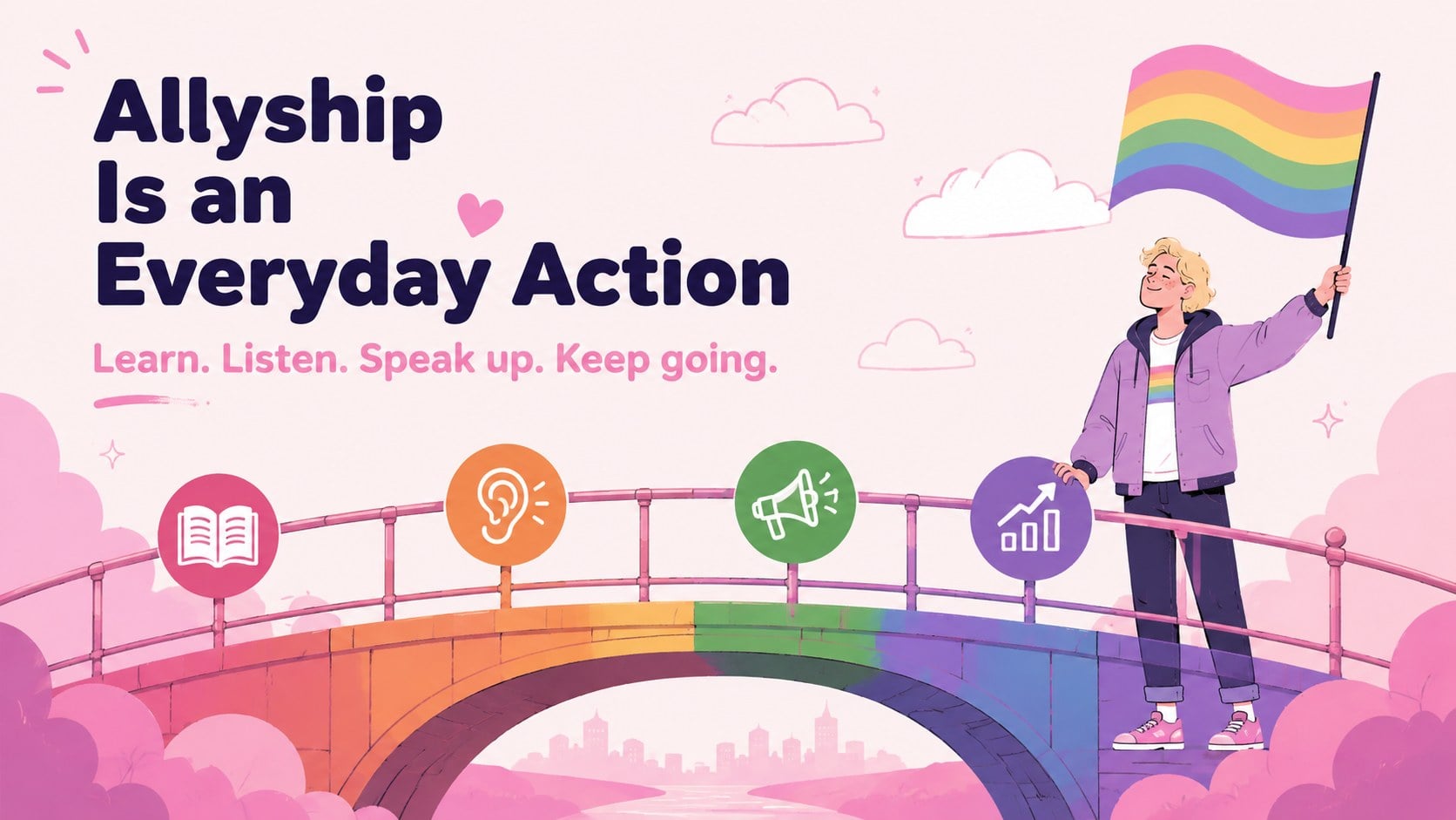 Pride Affirmation Message Deck presentation template, slide 7
