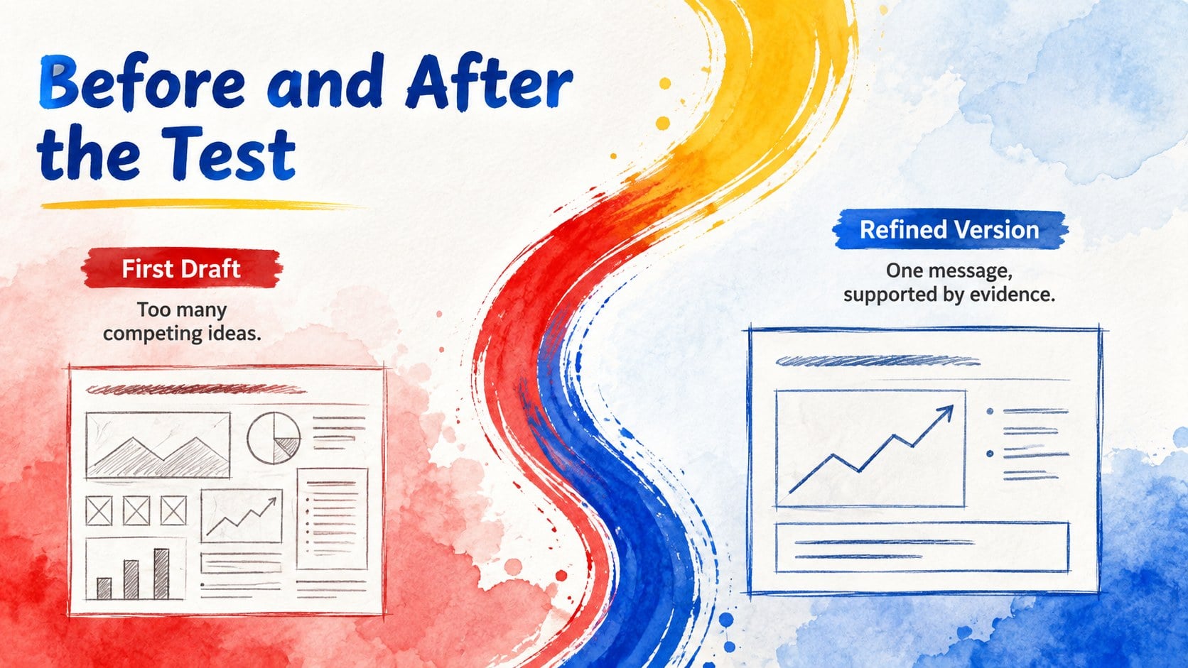 Primary Color Watercolor Creative Deck presentation template, slide 10
