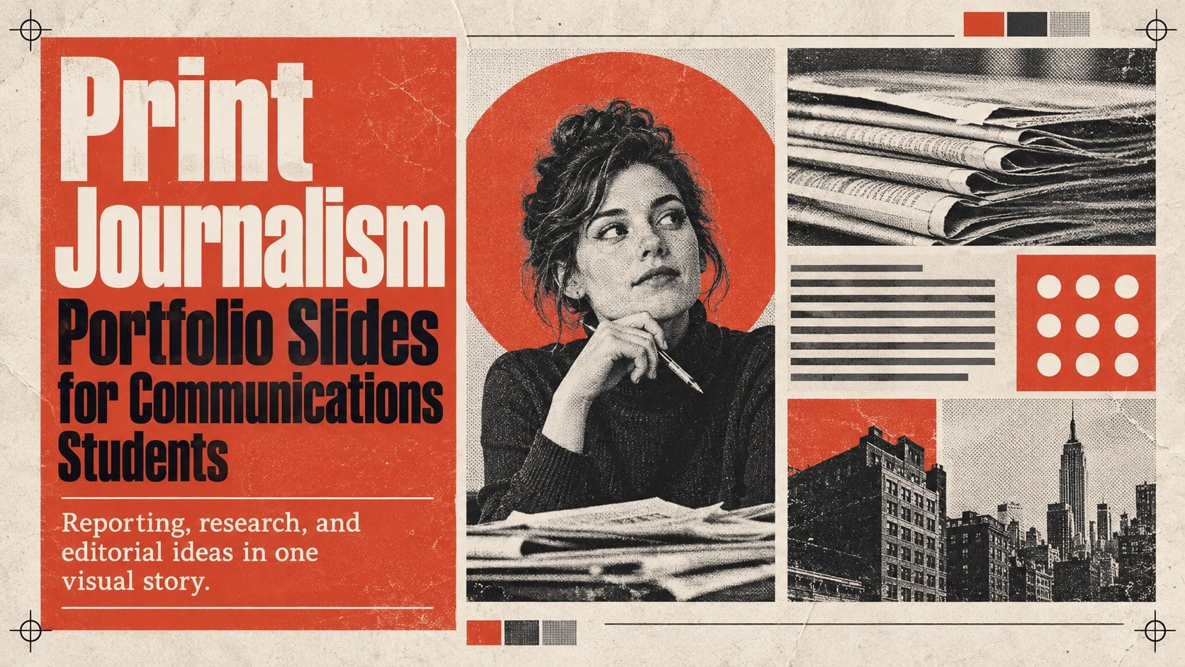 Print Journalism Portfolio Slides for Communications Students