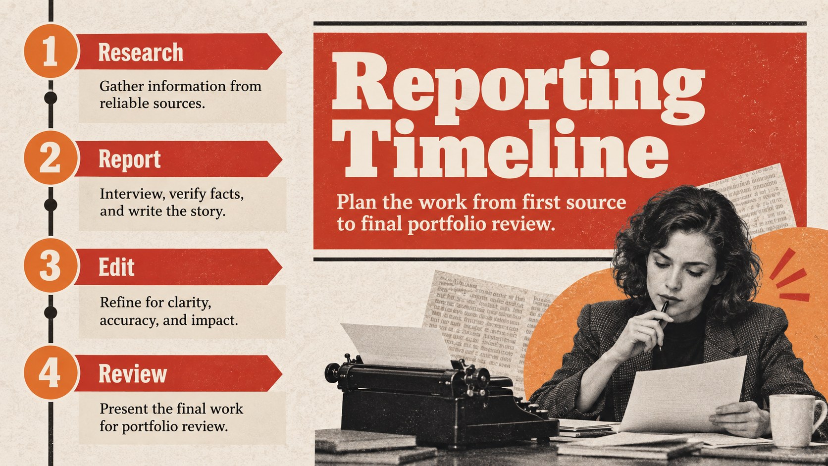Modelo de apresentação Portfólio de Jornalismo Impresso para Comunicação, slide 12