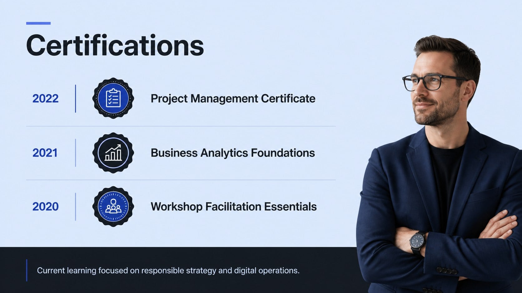 Professional CV Portfolio Deck presentation template, slide 13