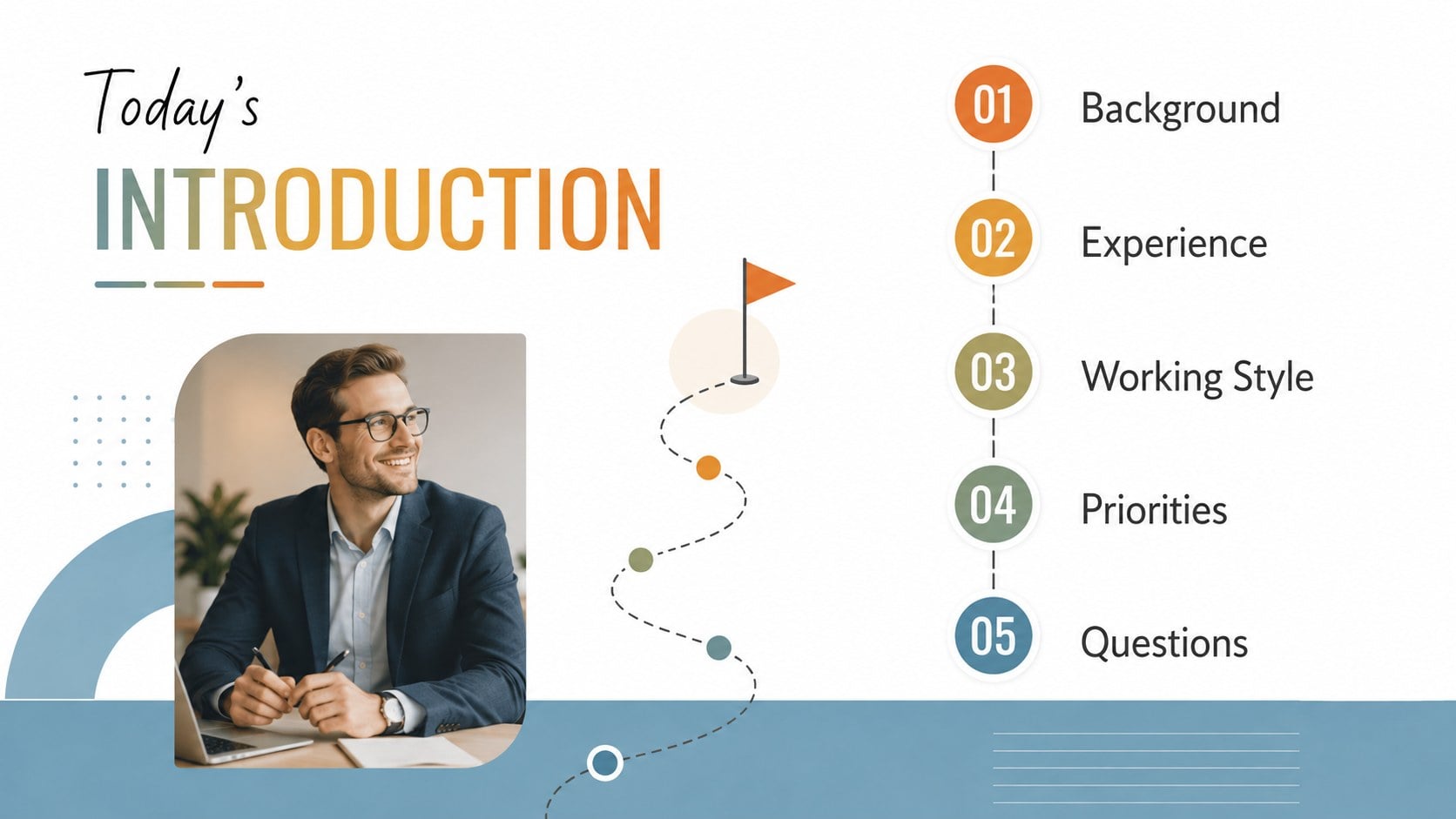 Professional New Hire Intro Deck presentation template, slide 13
