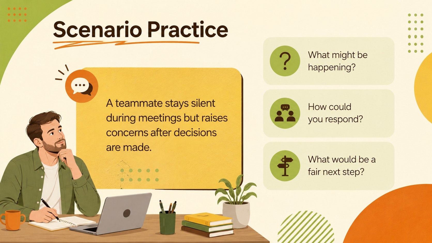 Professional Skills Workshop Slide Deck presentation template, slide 11