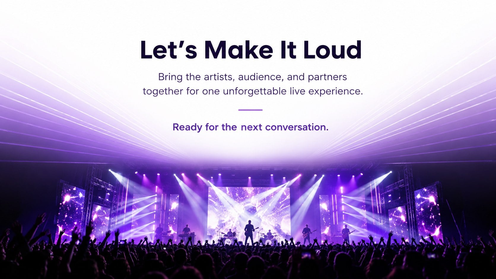 Purple Concert Promotion Pitch Deck presentation template, slide 15
