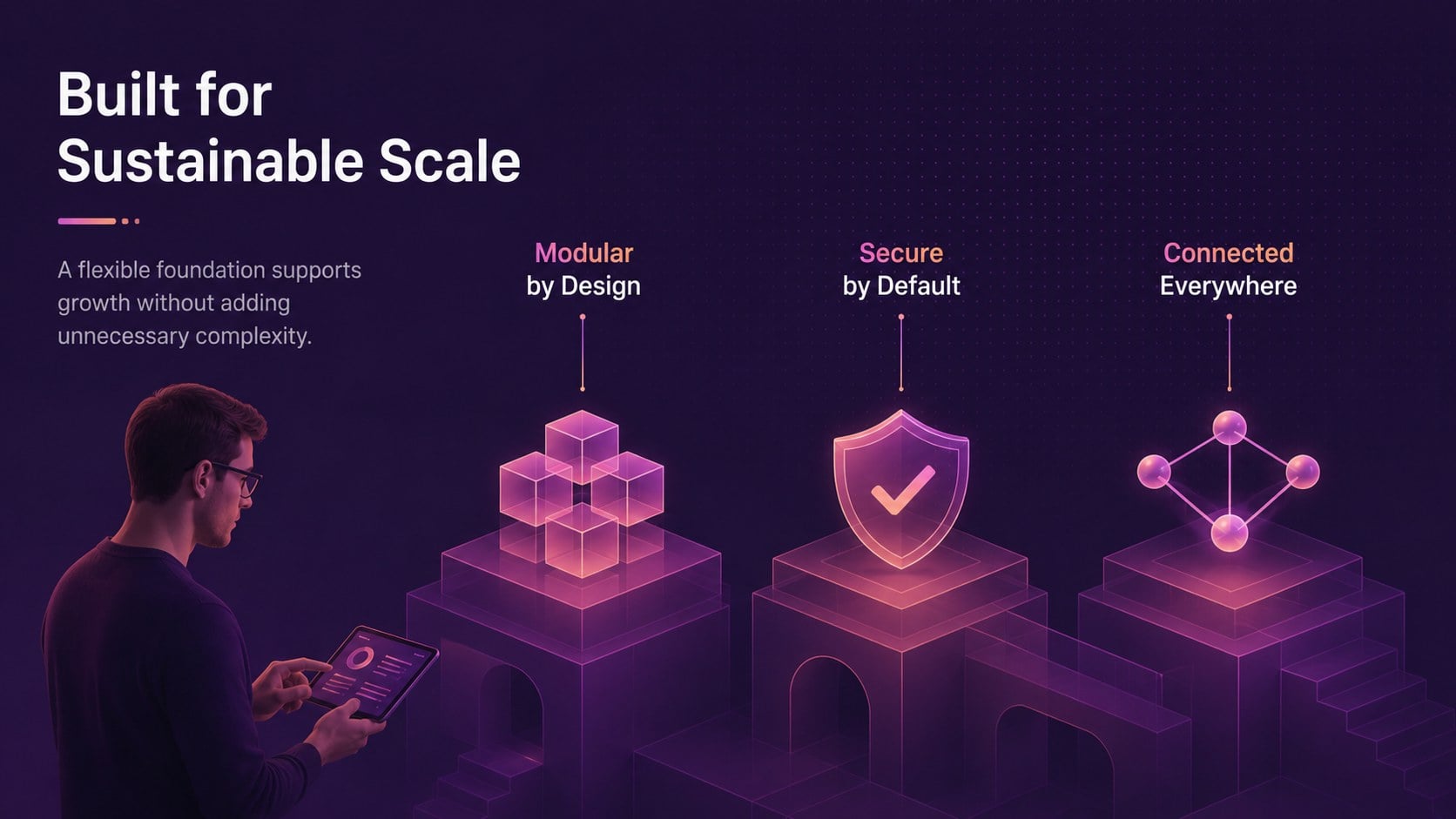Purple Tech Strategy Slides presentation template, slide 6