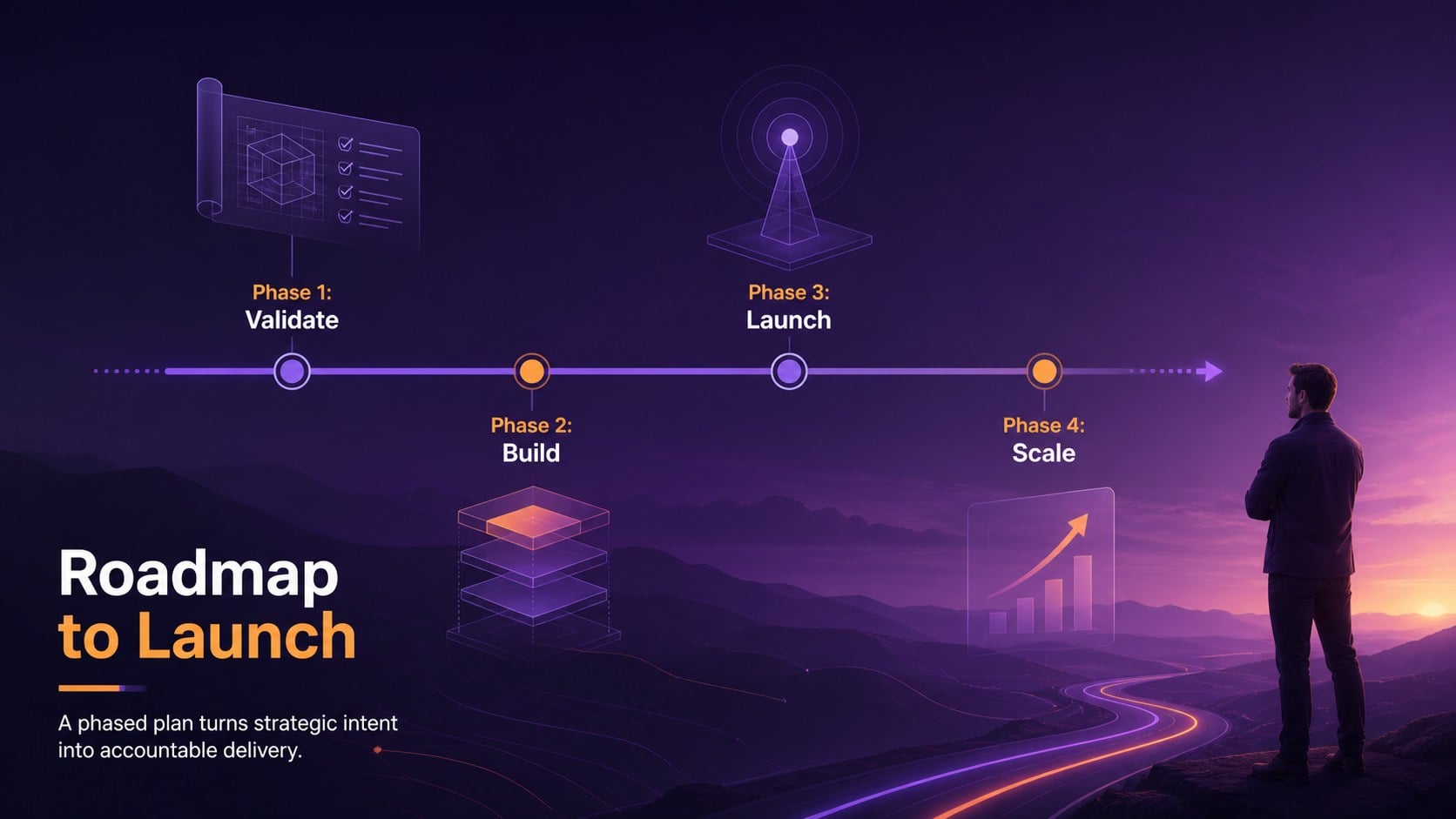 Purple Tech Strategy Slides presentation template, slide 9