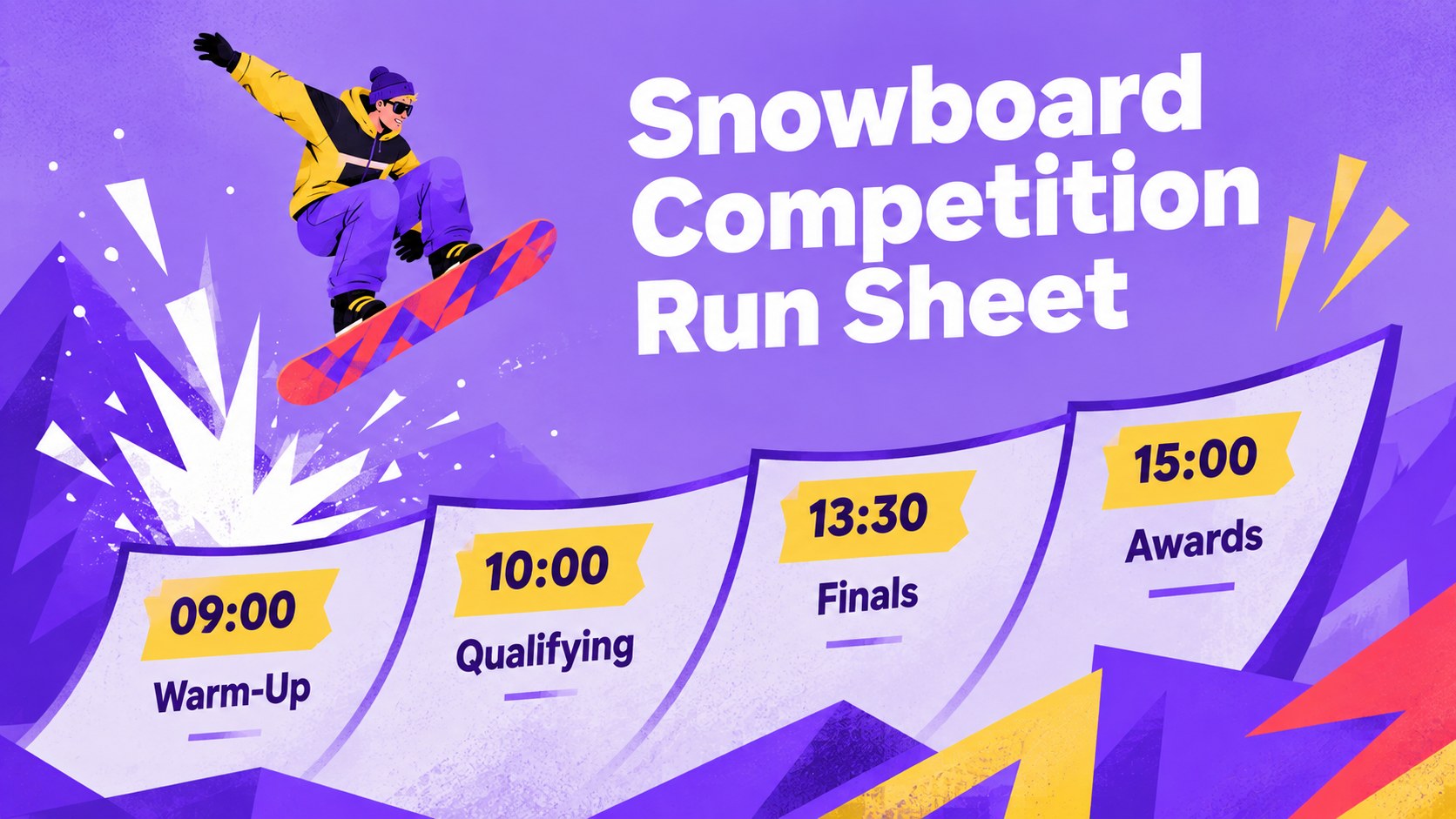 Modelo de apresentação Esportes de Inverno em Rota Roxa, slide 6