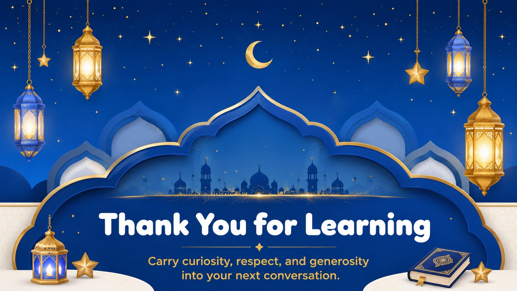 Ramadan Classroom Activity Deck presentation template, slide 15