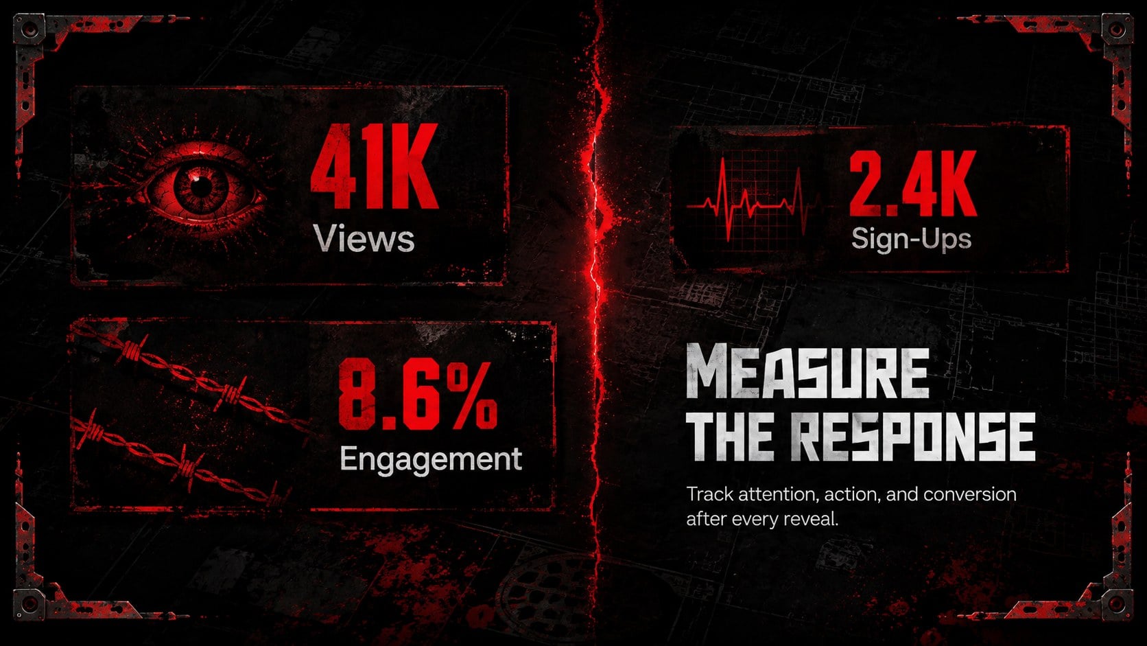 Red Trap Horror Slide Theme presentation template, slide 10