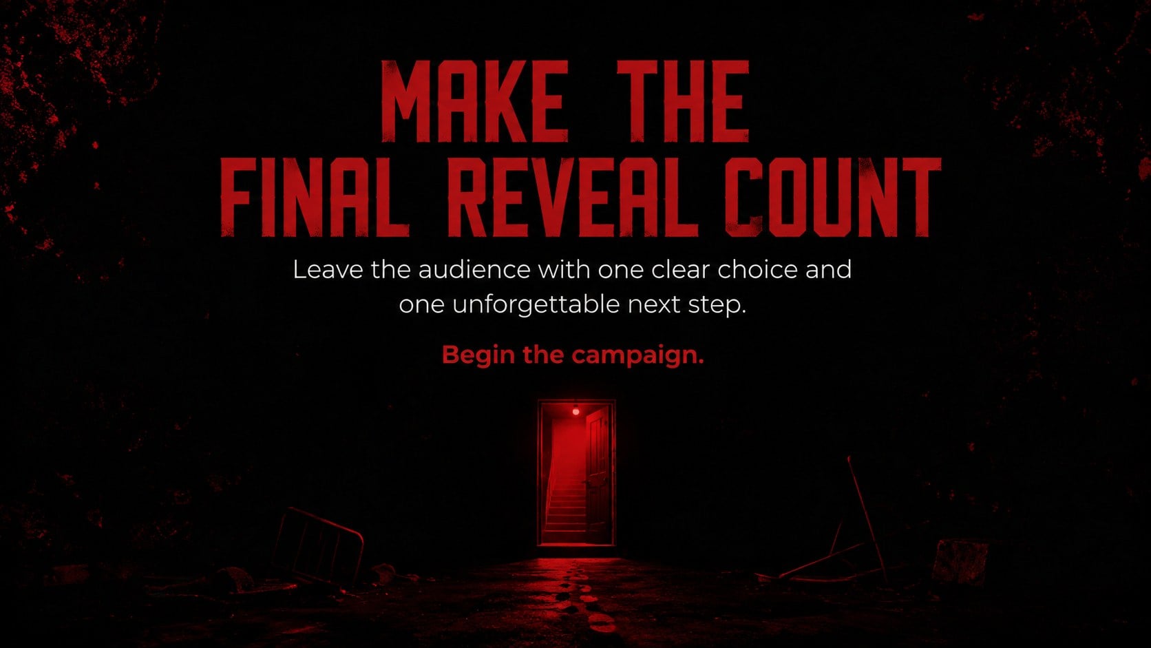 Red Trap Horror Slide Theme presentation template, slide 12