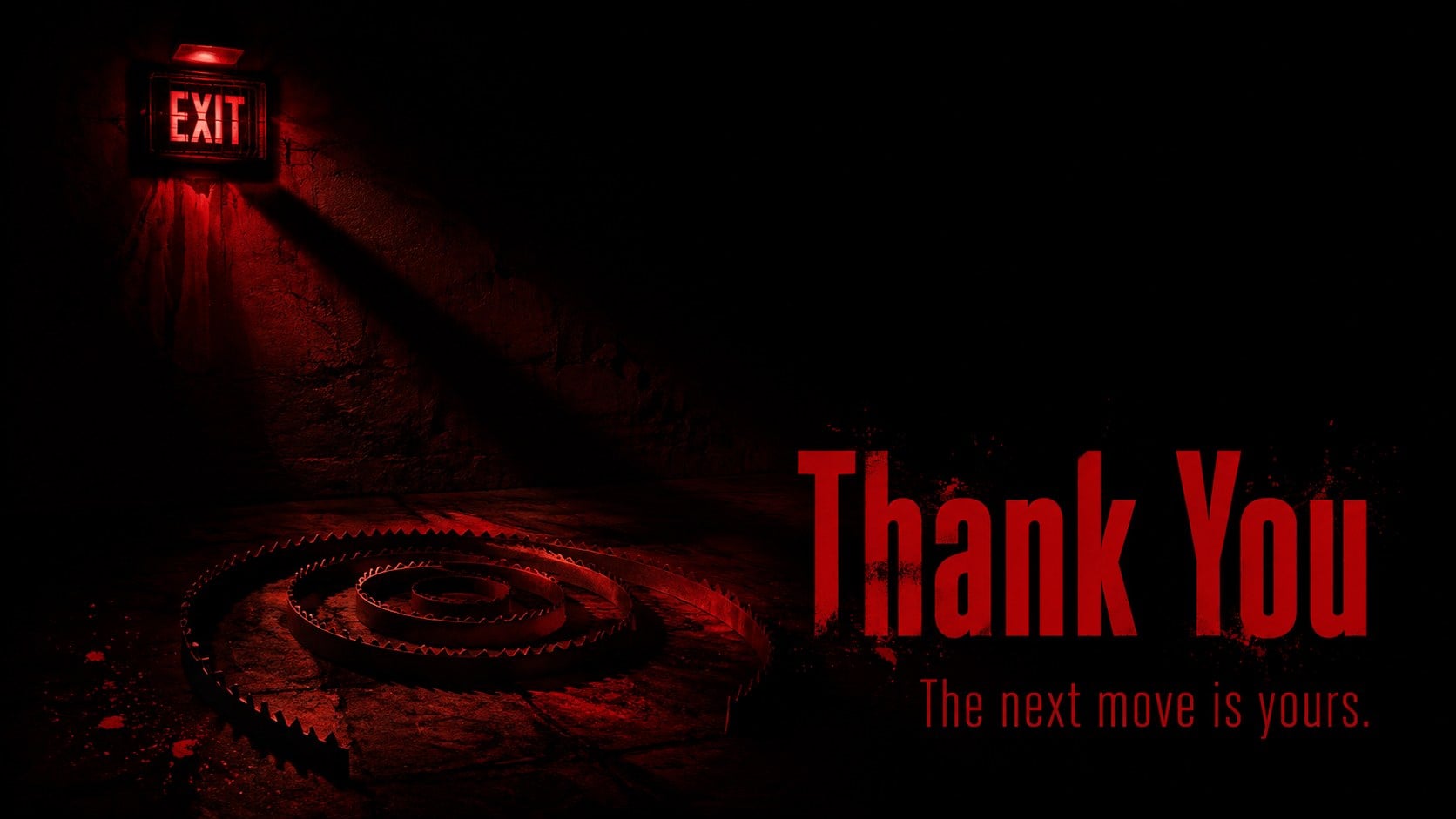 Red Trap Horror Slide Theme presentation template, slide 15
