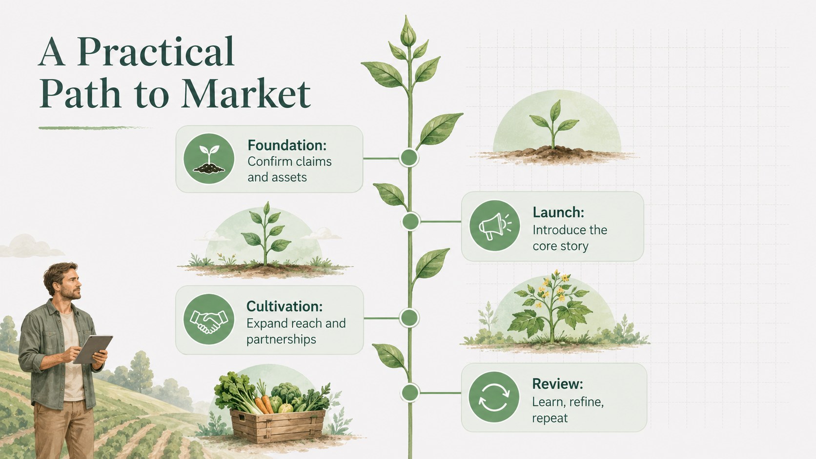 Regenerative Agriculture Brand Growth Deck presentation template, slide 13