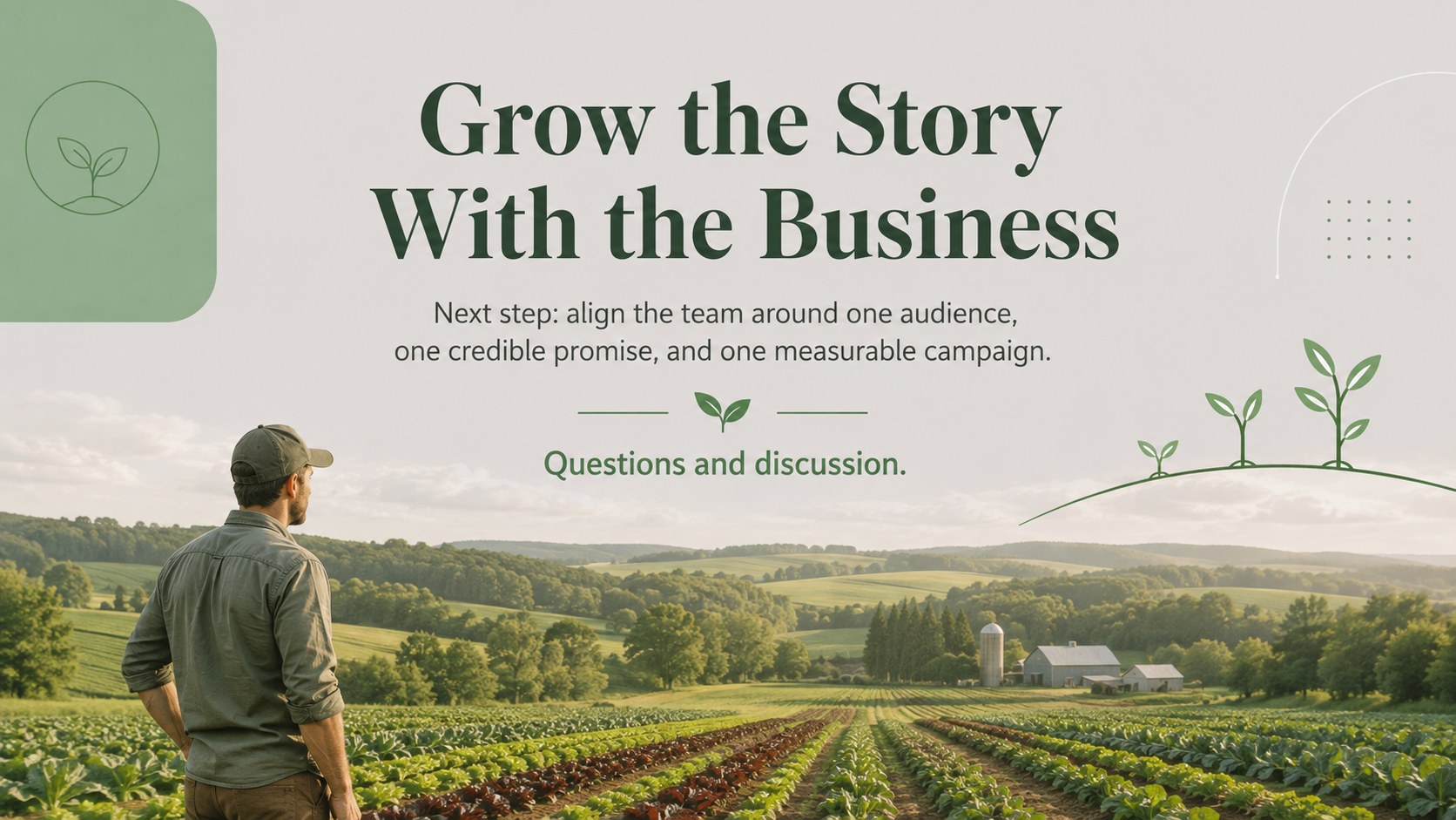 Regenerative Agriculture Brand Growth Deck presentation template, slide 15