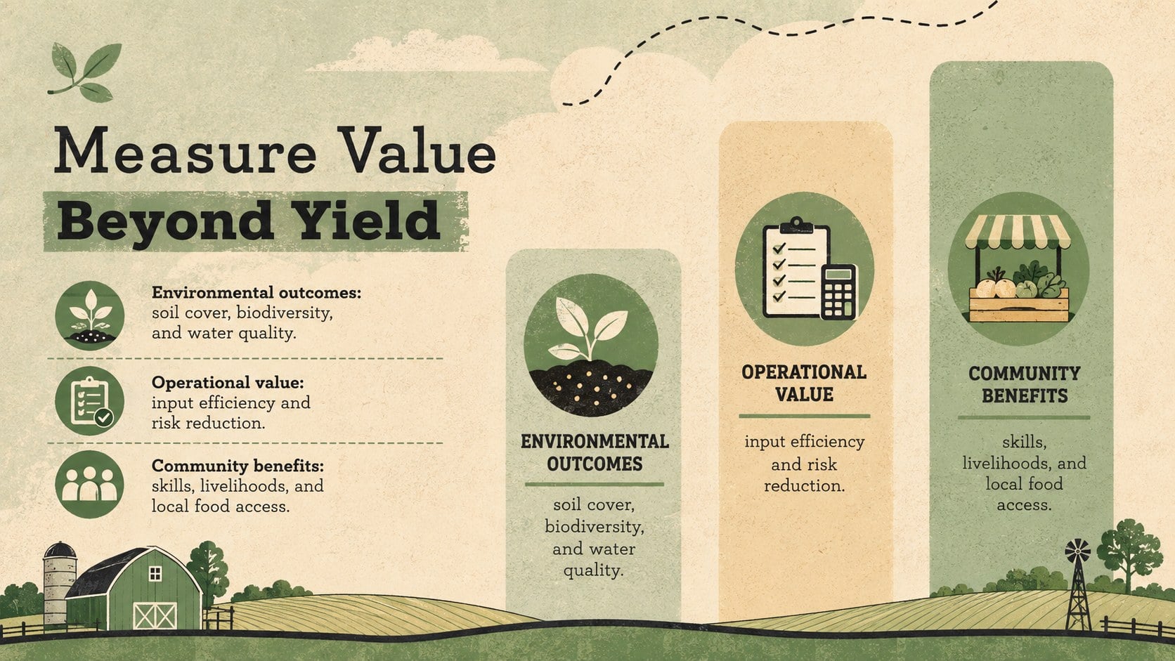 Regenerative Farming Education Deck presentation template, slide 11