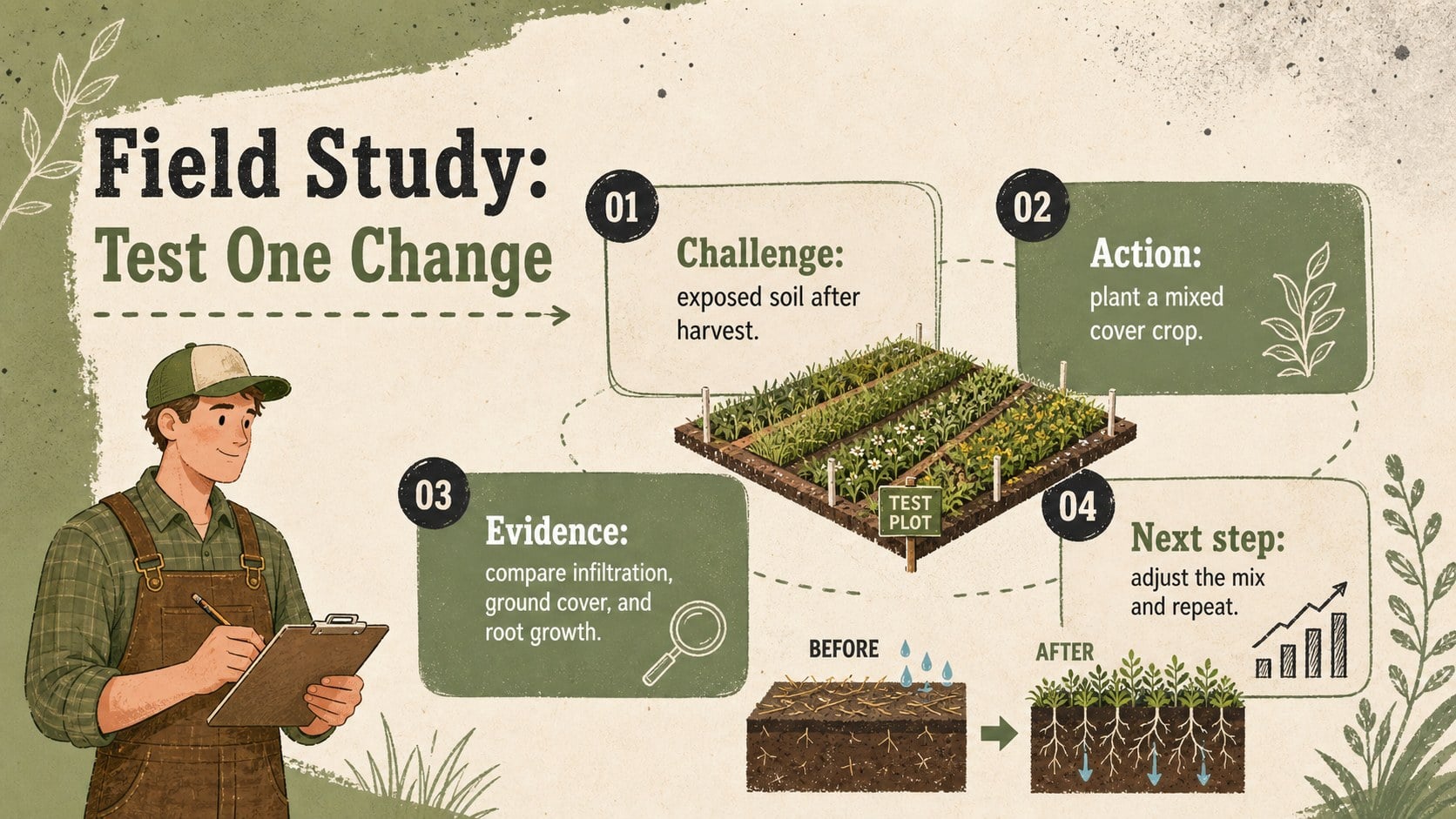 Regenerative Farming Education Deck presentation template, slide 13