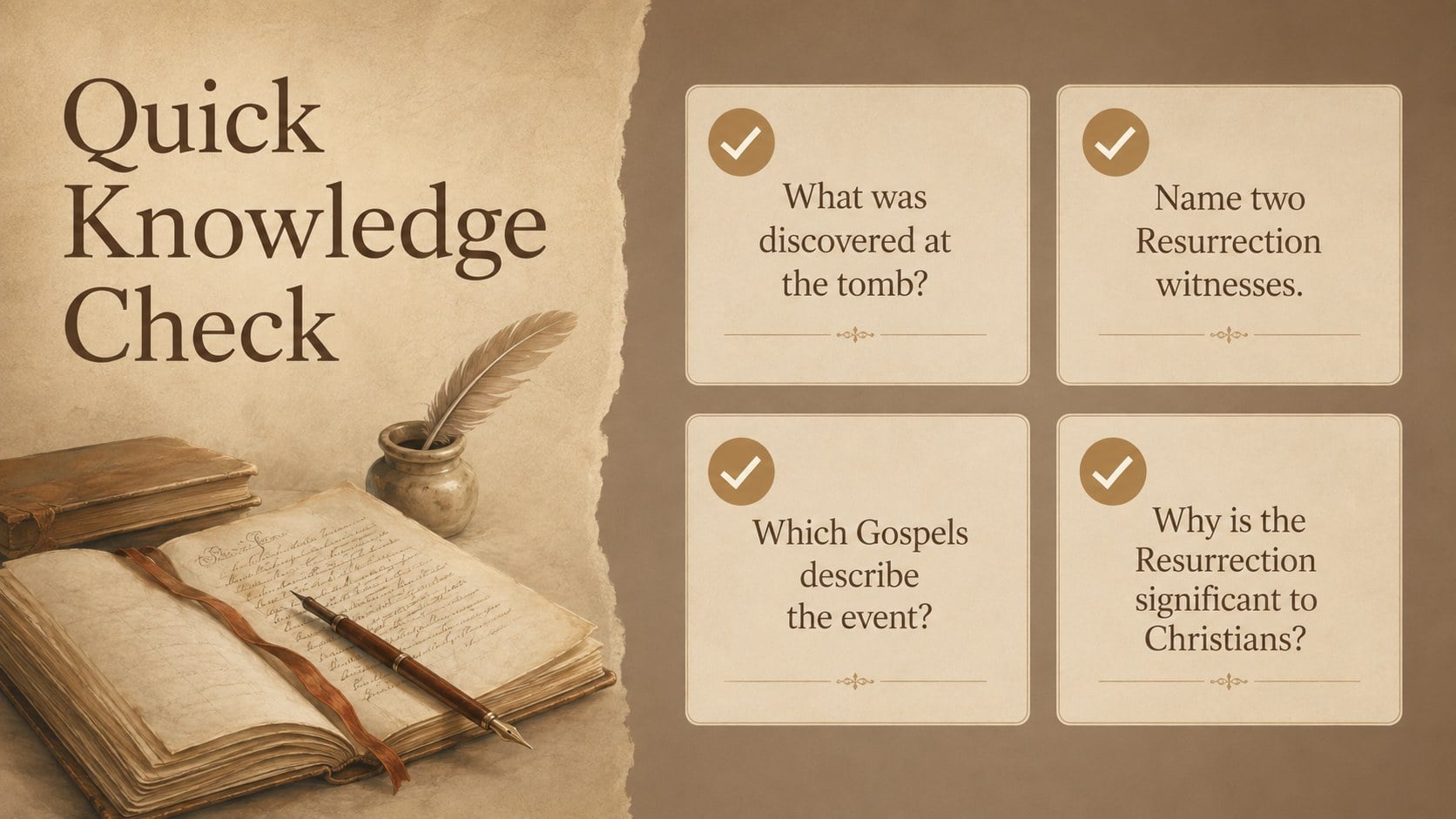 Resurrection Lesson Slides for Middle School presentation template, slide 14