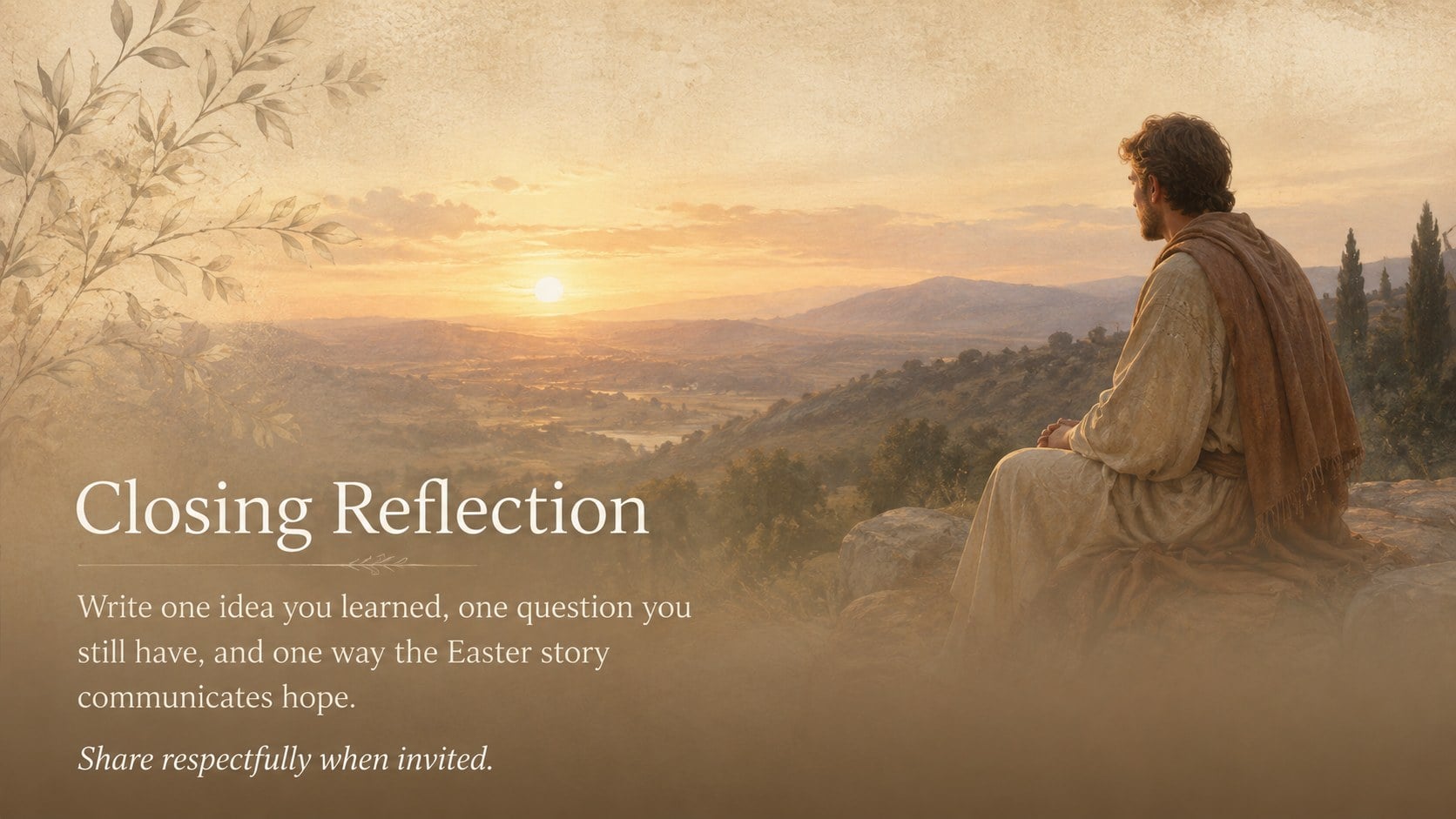 Resurrection Lesson Slides for Middle School presentation template, slide 15