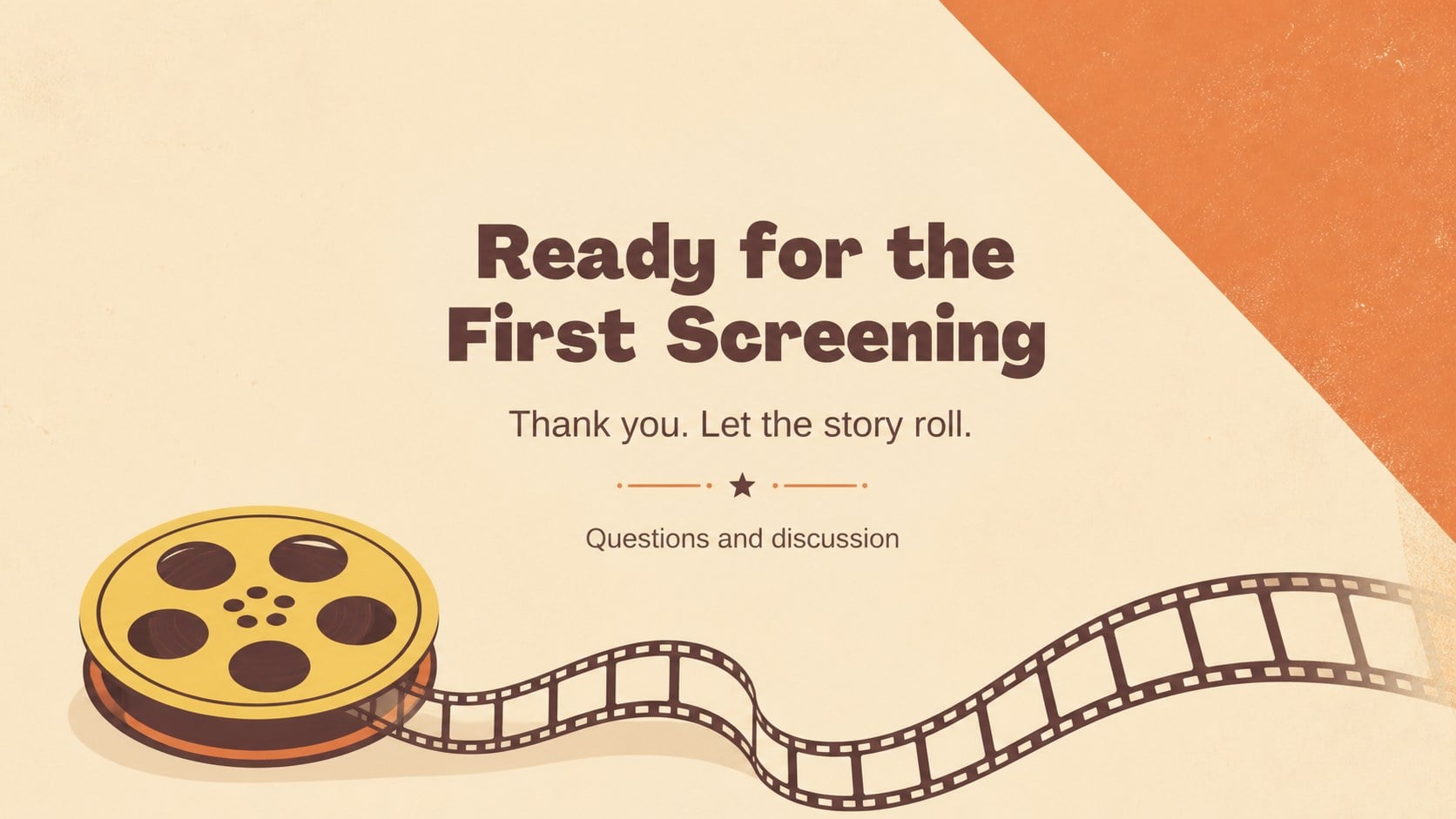 Retro Cinema Storyboard Slides presentation template, slide 15