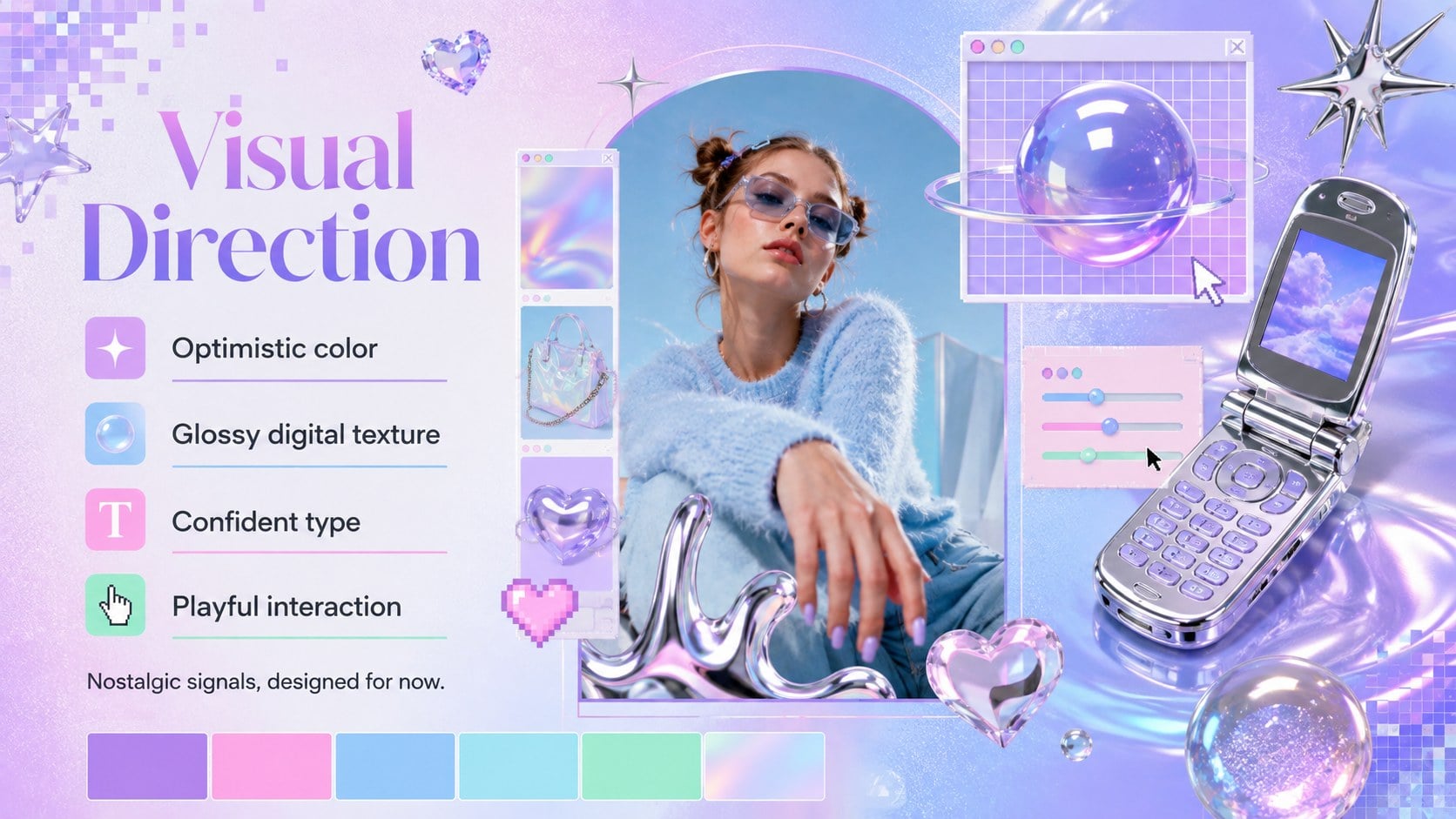 Retro-Futurist Campaign Pitch Deck presentation template, slide 14
