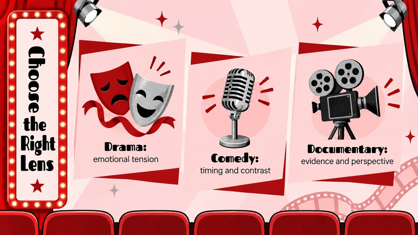 Retro Movie Storytelling Deck presentation template, slide 11