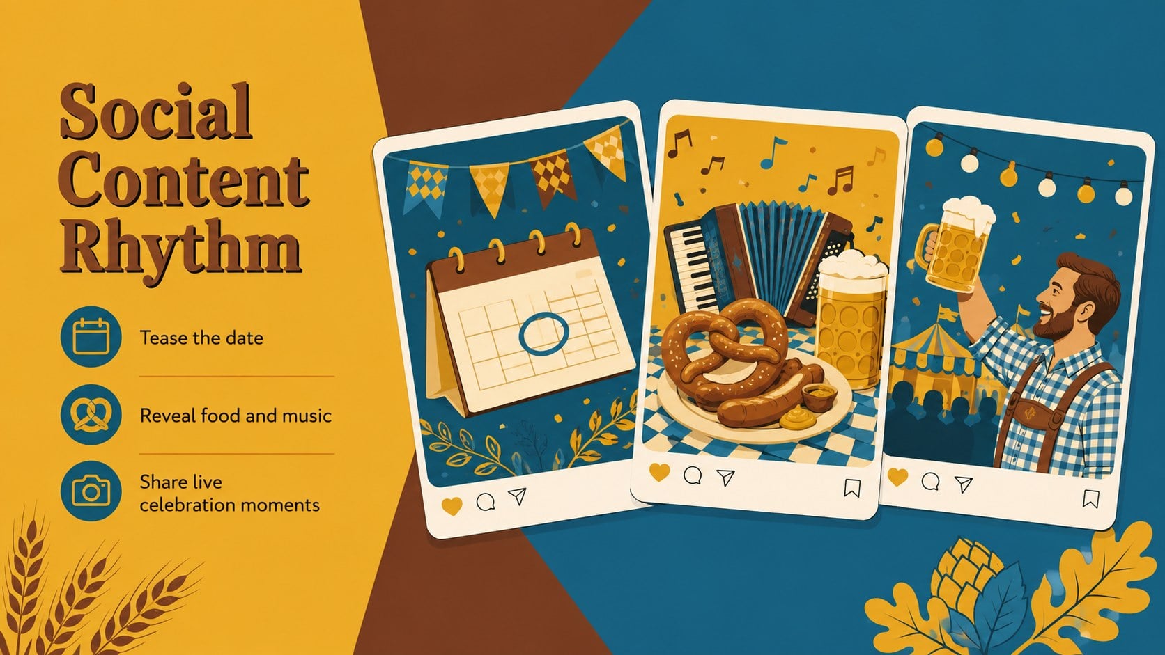 Modelo de apresentação Campanha Retrô para Oktoberfest, slide 10