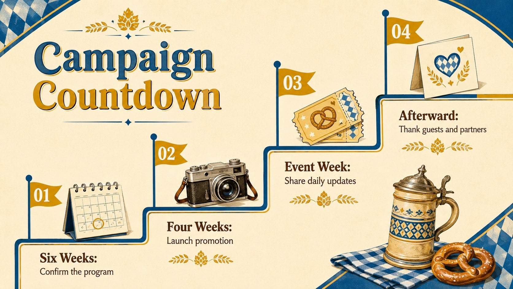 Modelo de apresentação Campanha Retrô para Oktoberfest, slide 11