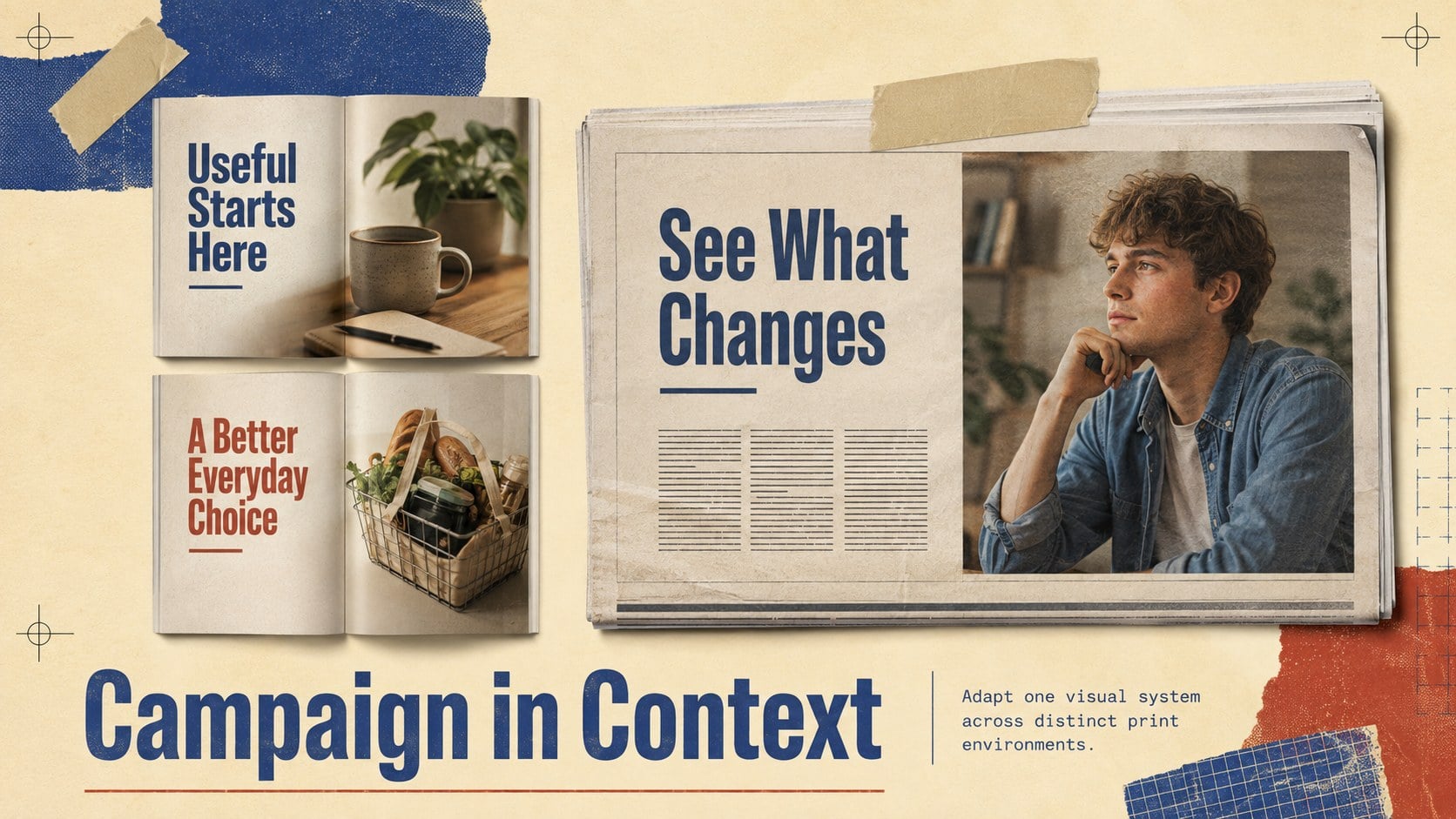 Retro Print Advertising Campaign Deck presentation template, slide 12