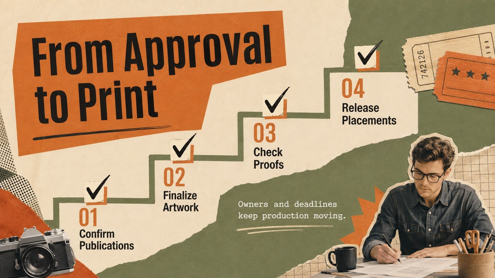 Retro Print Advertising Campaign Deck presentation template, slide 14
