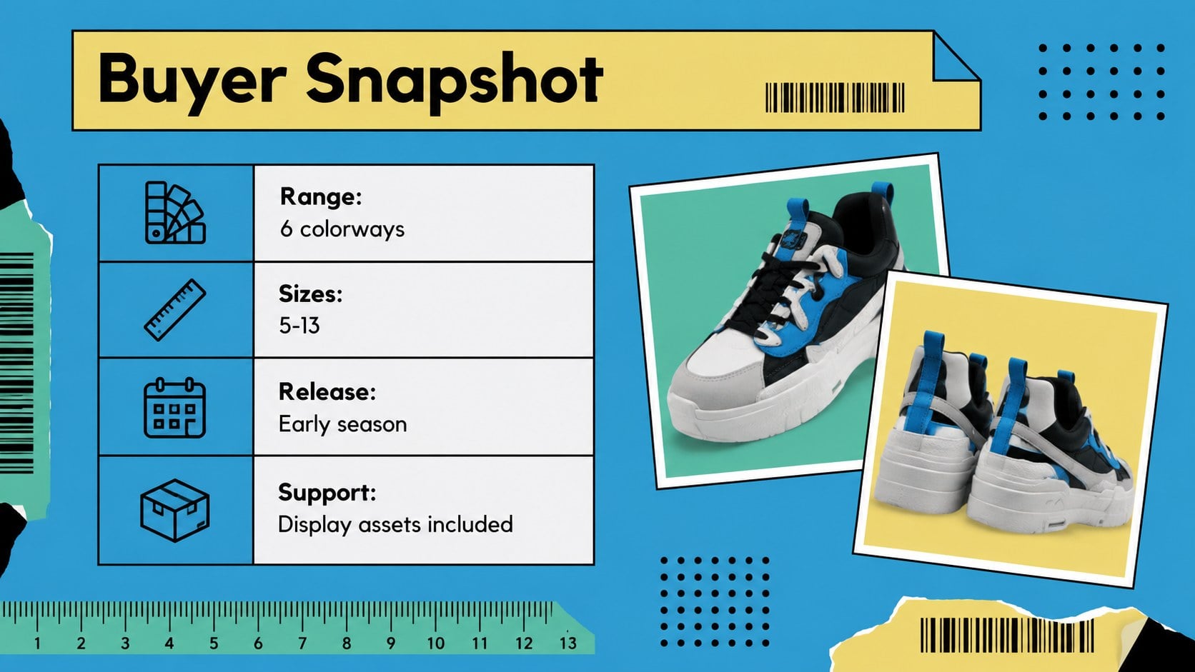 Retro Sneaker Lookbook Presentation presentation template, slide 10