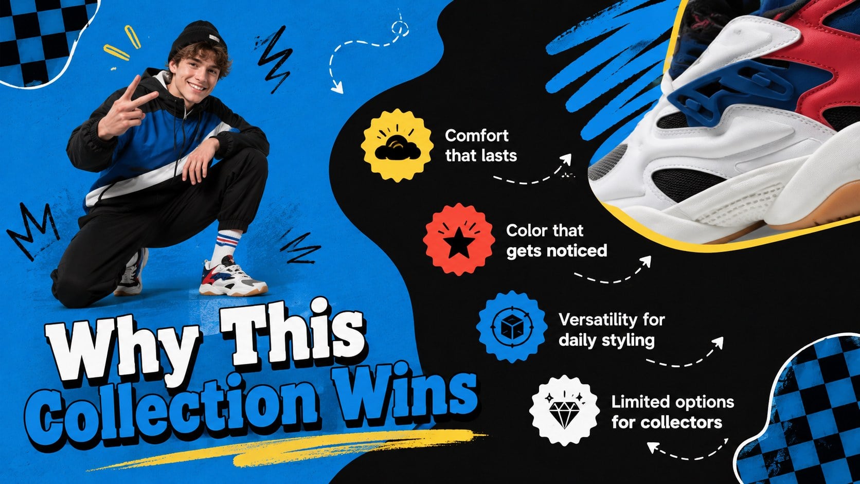 Retro Sneaker Lookbook Presentation presentation template, slide 11