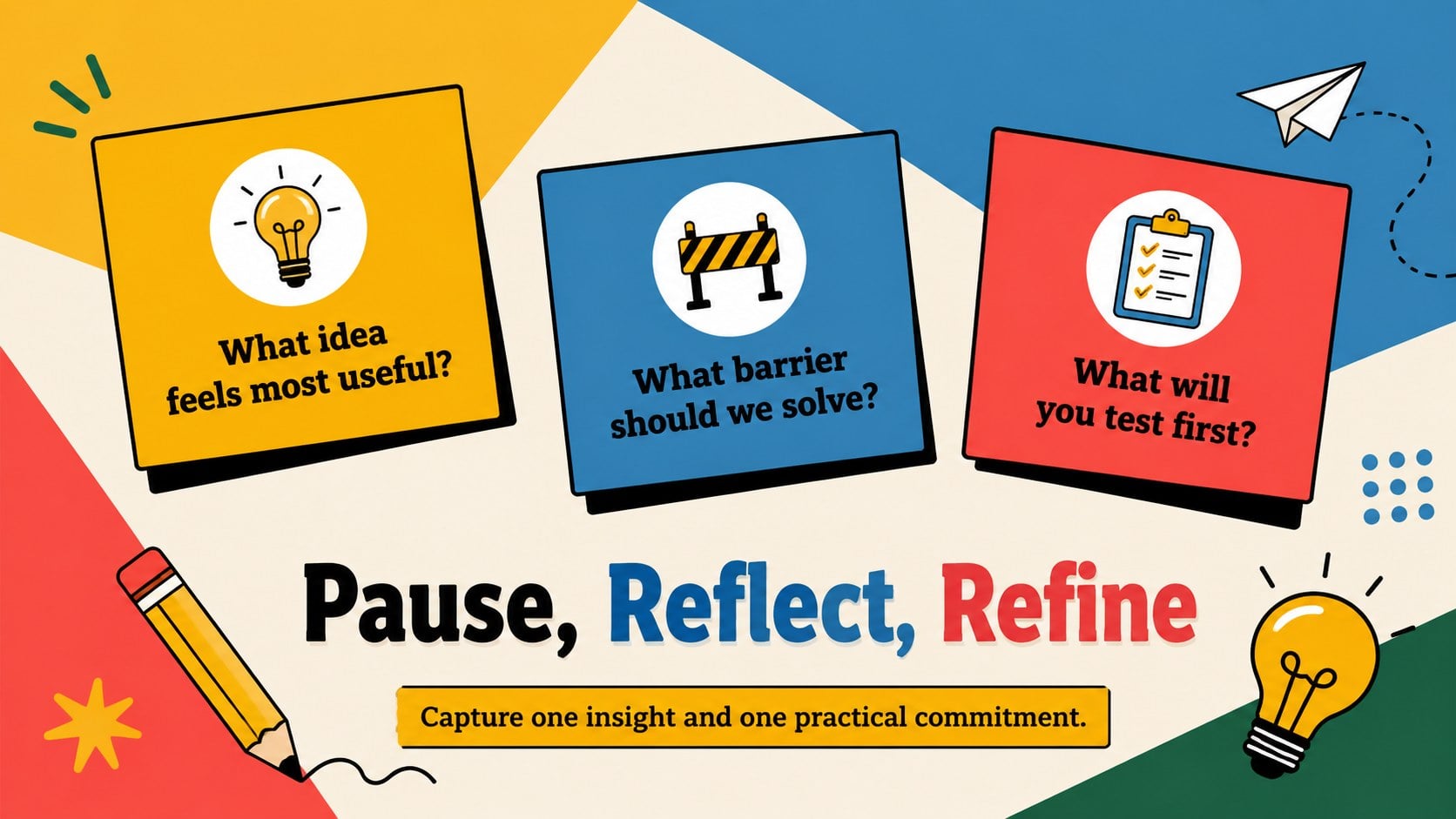Retro STEM Teacher Training Deck presentation template, slide 12