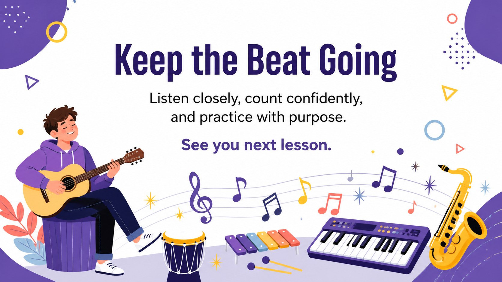 Rhythm and Theory Classroom Slides presentation template, slide 15