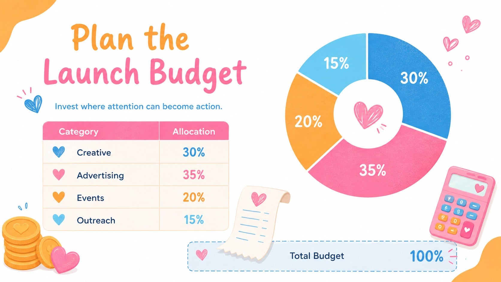 Romance Book Launch Campaign Deck presentation template, slide 12