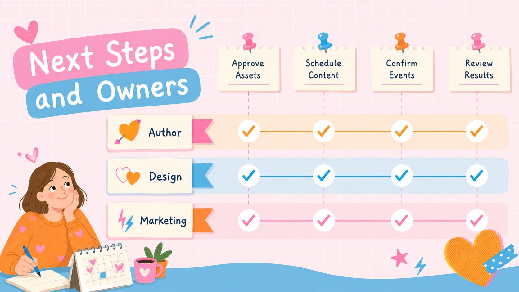 Romance Book Launch Campaign Deck presentation template, slide 14