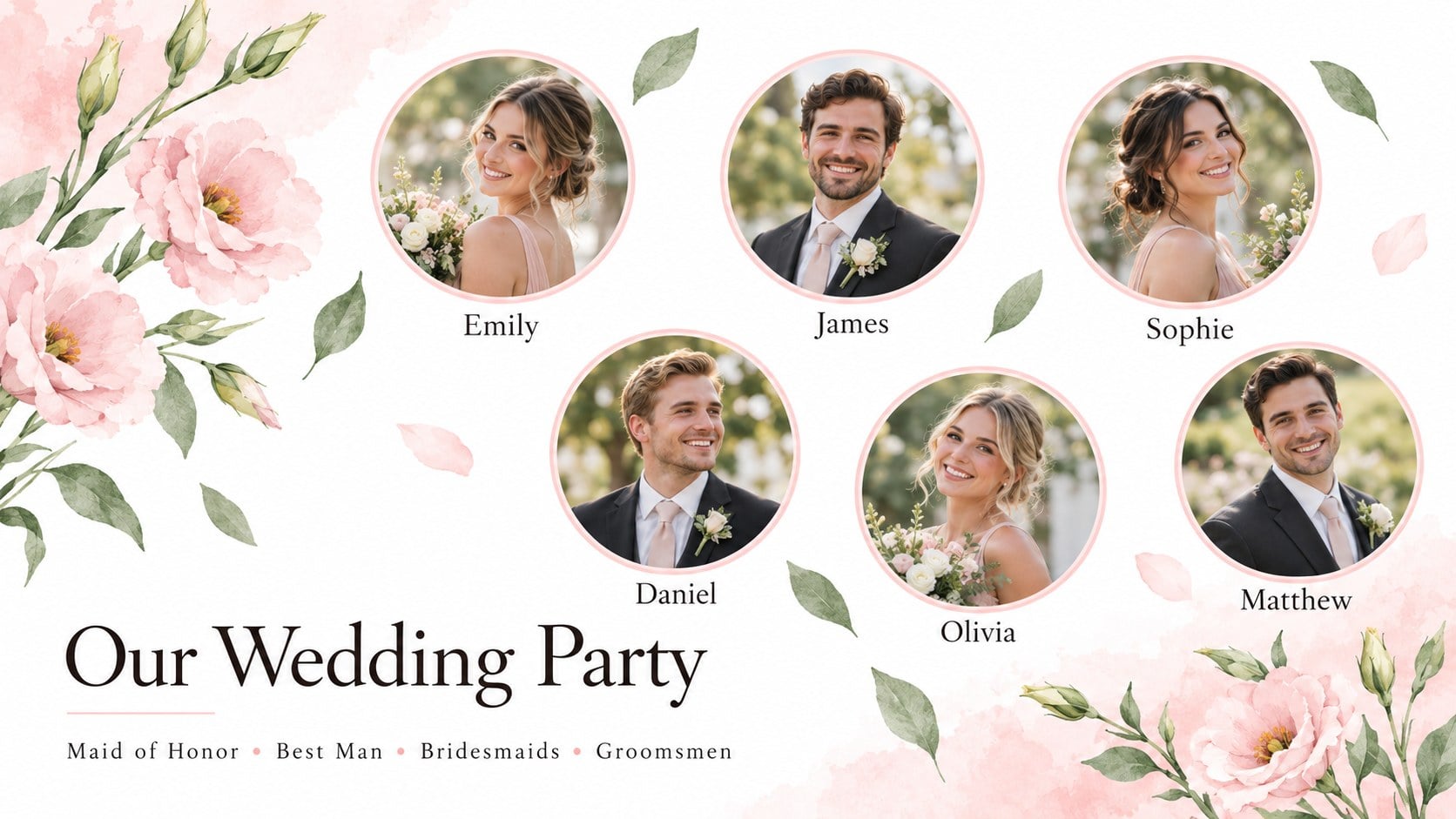 Modelo de apresentação Tema Nupcial em Aquarela Romântica, slide 10