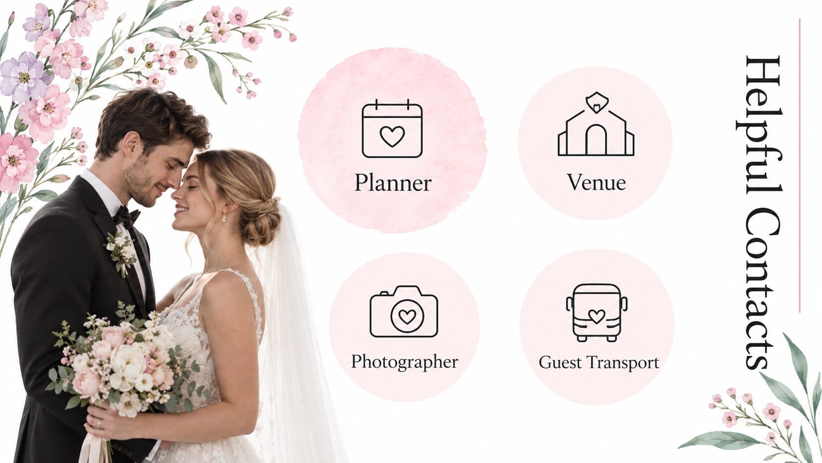 Modelo de apresentação Tema Nupcial em Aquarela Romântica, slide 14