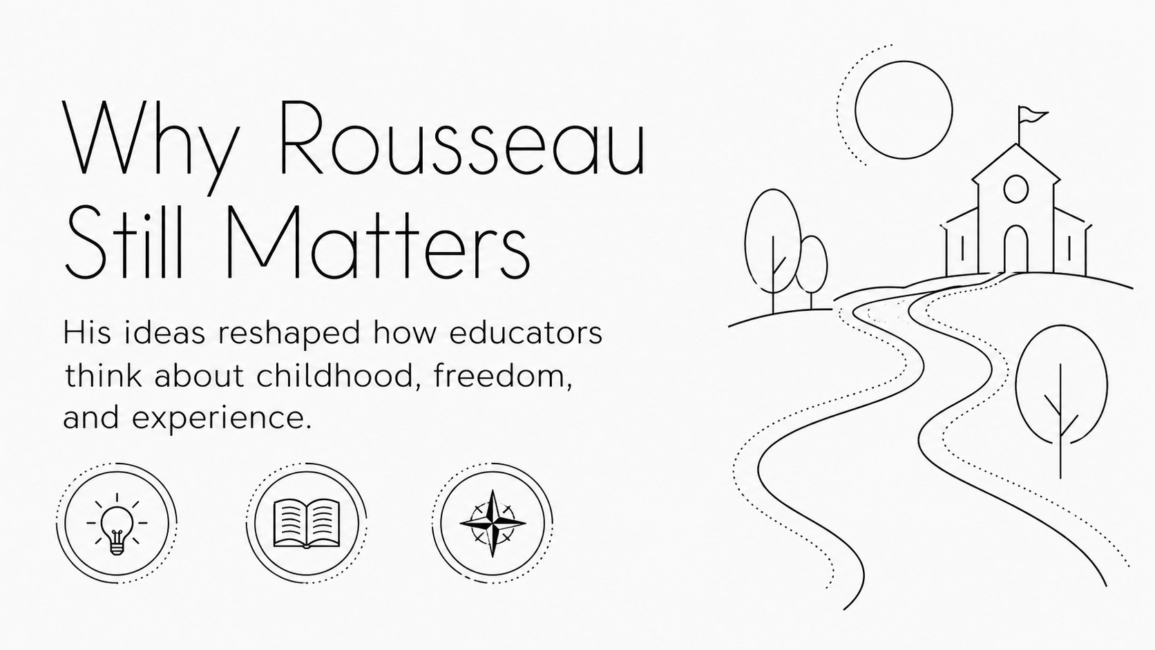 Modelo de apresentação Teoria Educacional de Rousseau, slide 2