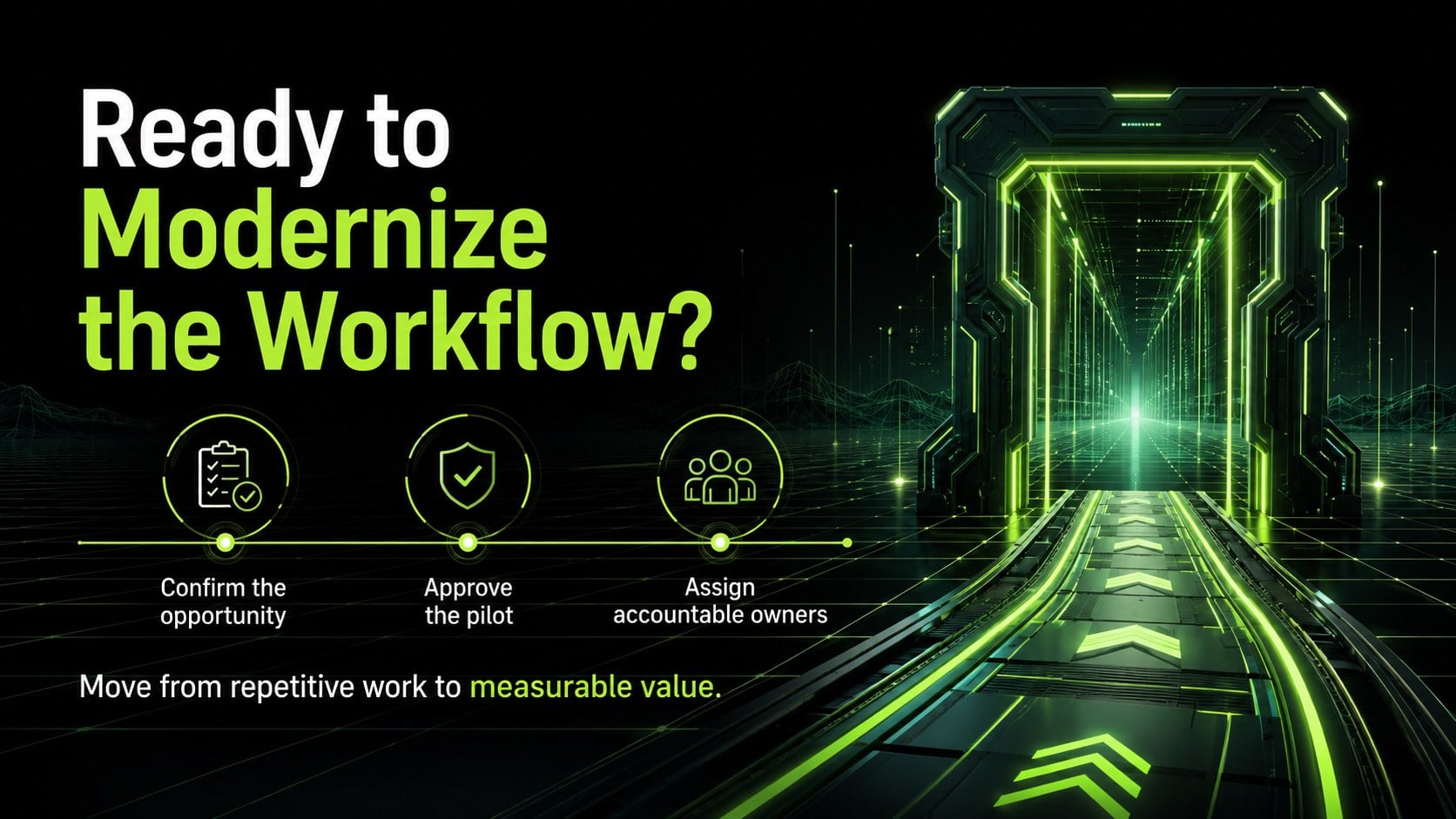 RPA Workflow Modernization Deck presentation template, slide 15