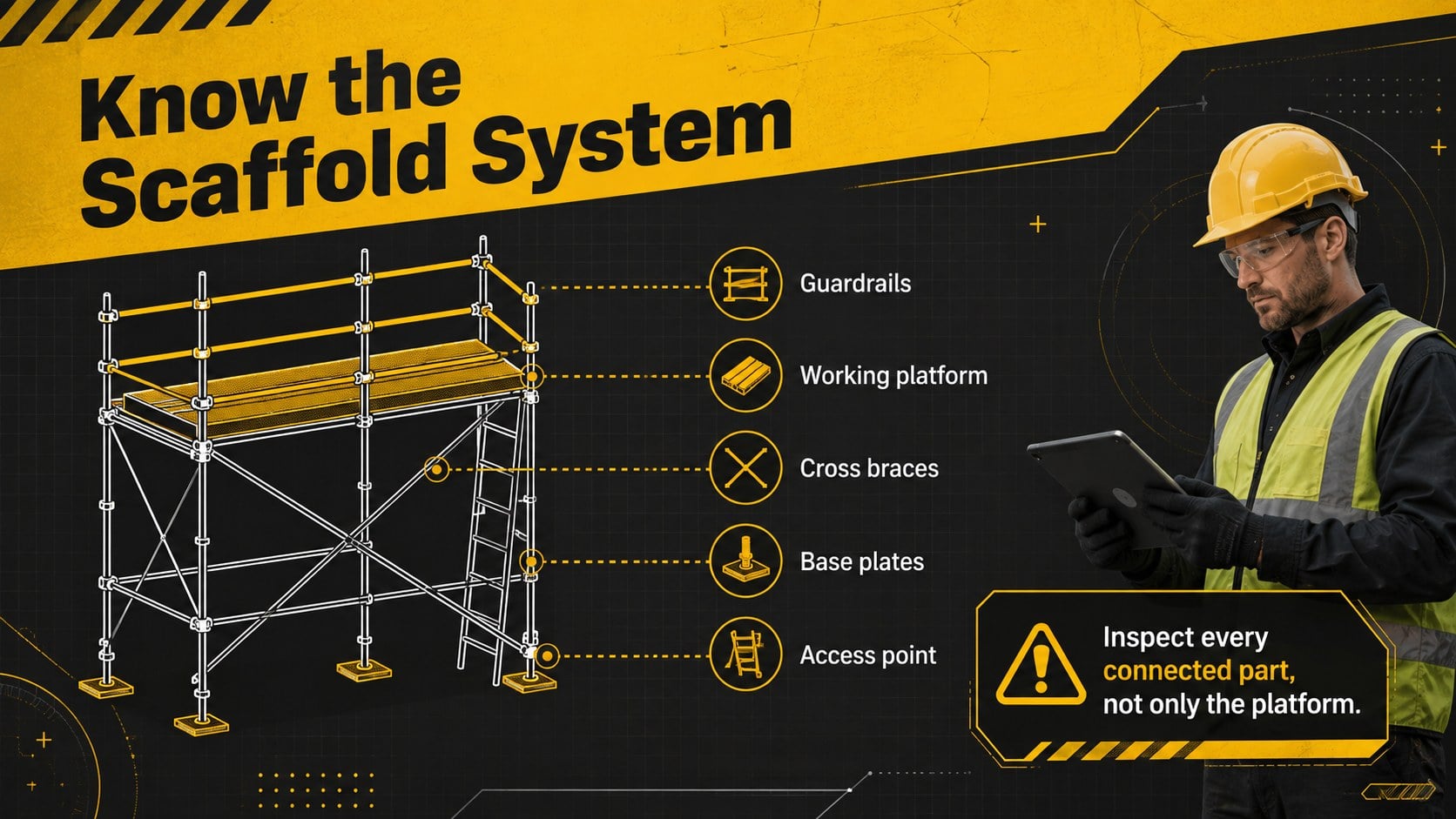 Scaffold Worksite Safety Training presentation template, slide 4