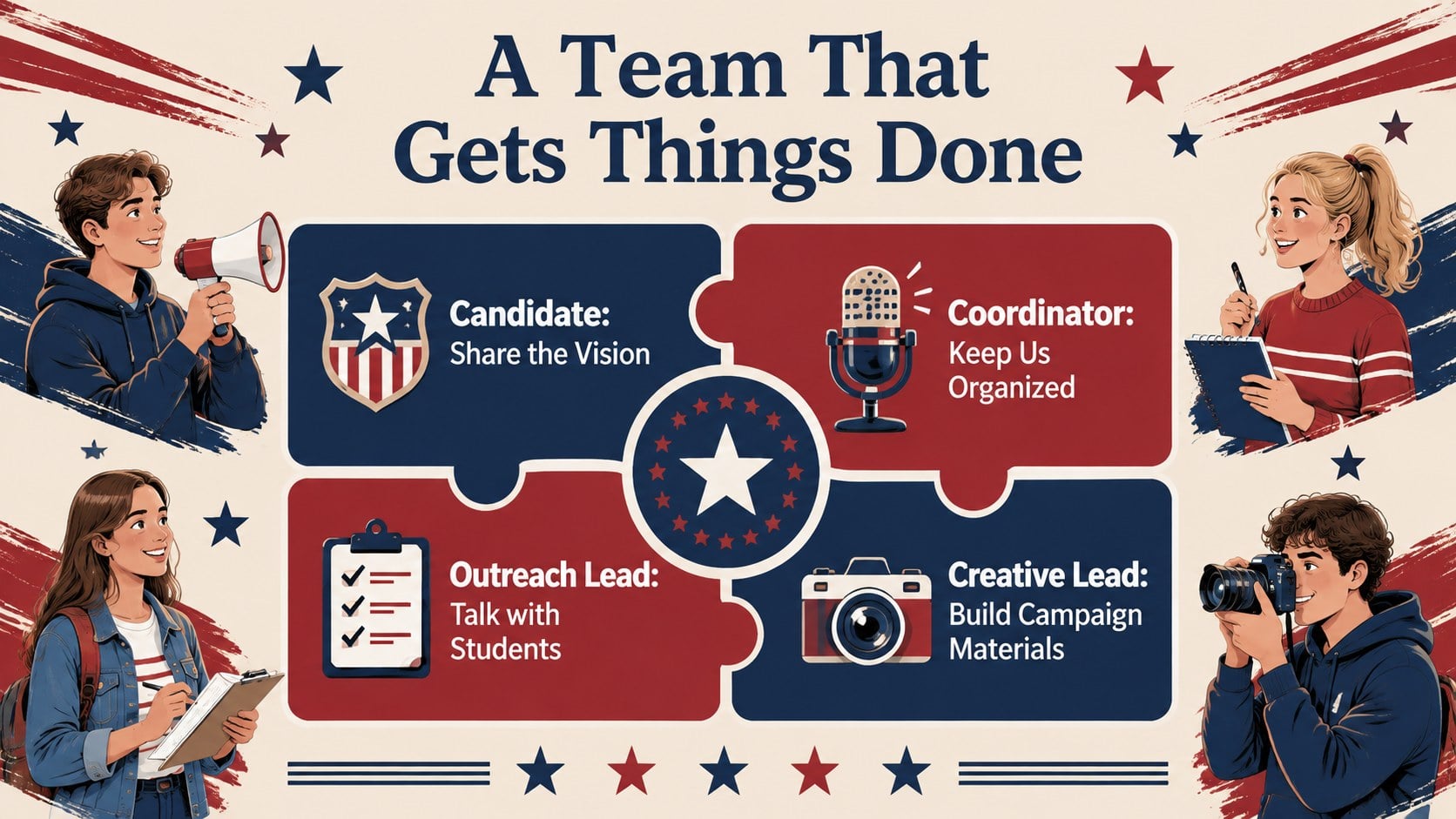 School Council Campaign Presentation presentation template, slide 10
