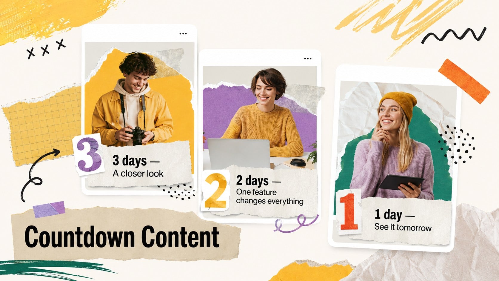 Scrapbook Product Launch Teaser Deck presentation template, slide 13