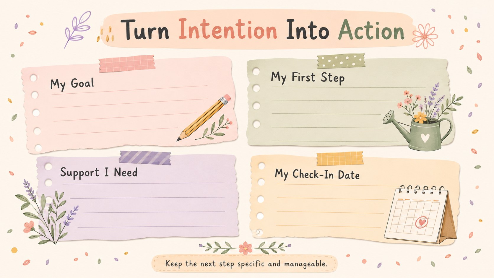 Self-Care Garden Presentation for Everyday Balance presentation template, slide 14