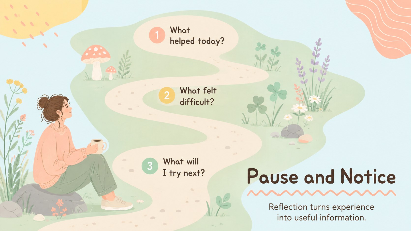 Self-Care Garden Presentation for Everyday Balance presentation template, slide 15