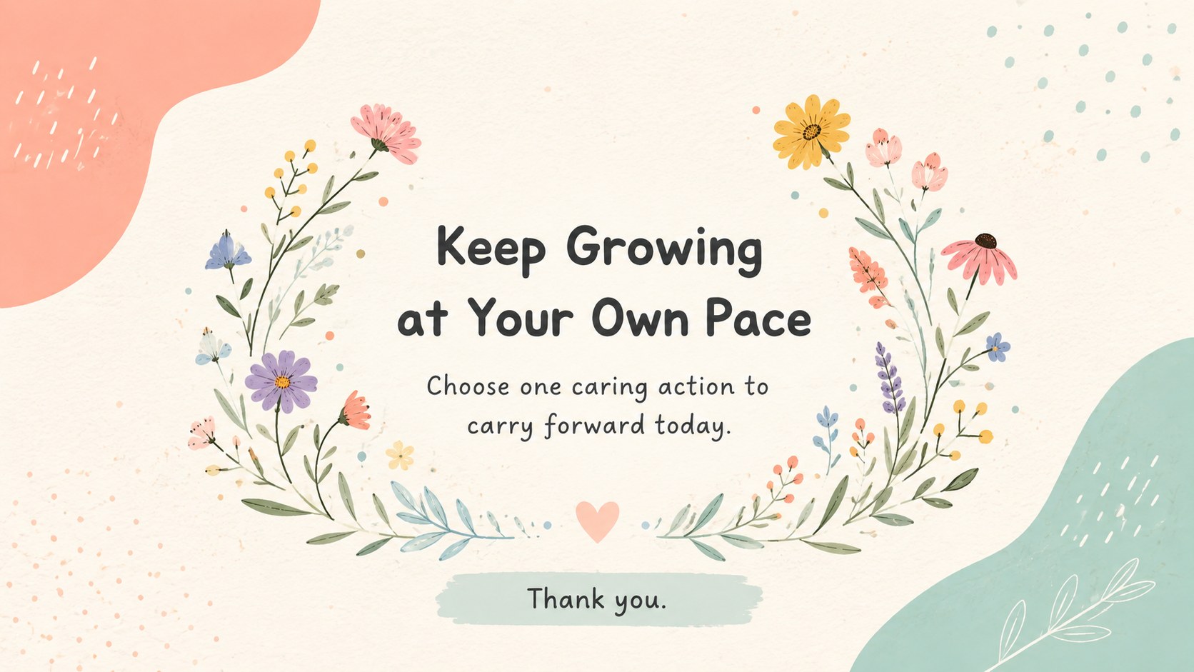 Self-Care Garden Presentation for Everyday Balance presentation template, slide 16
