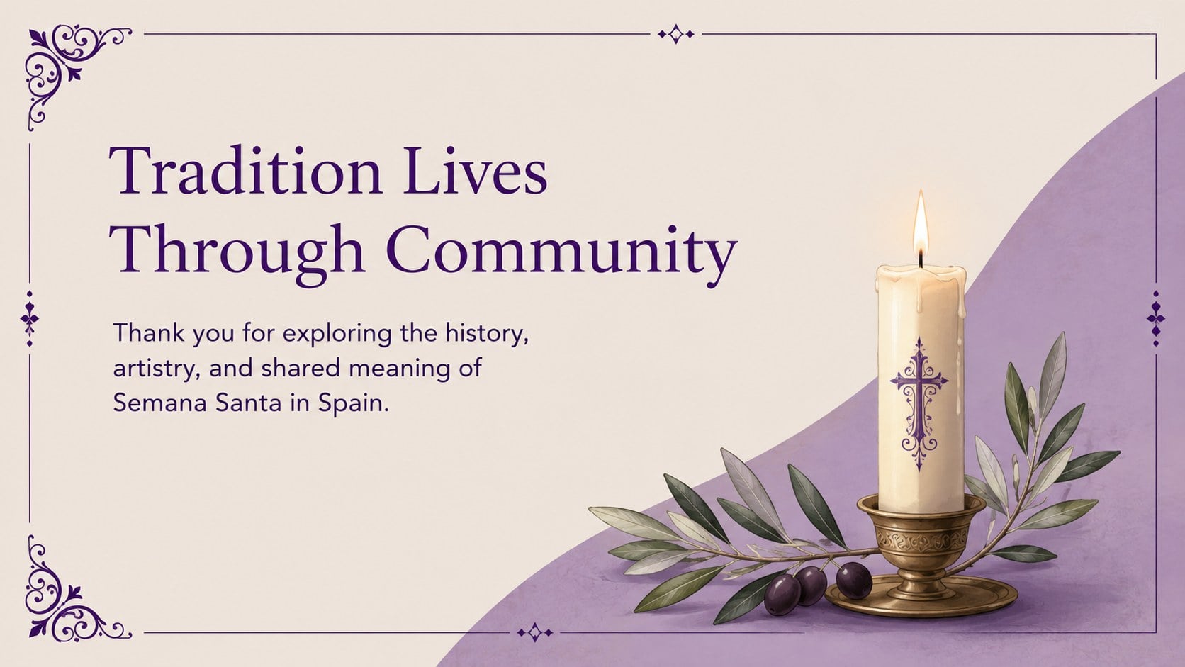 Semana Santa in Spain Cultural Guide presentation template, slide 15