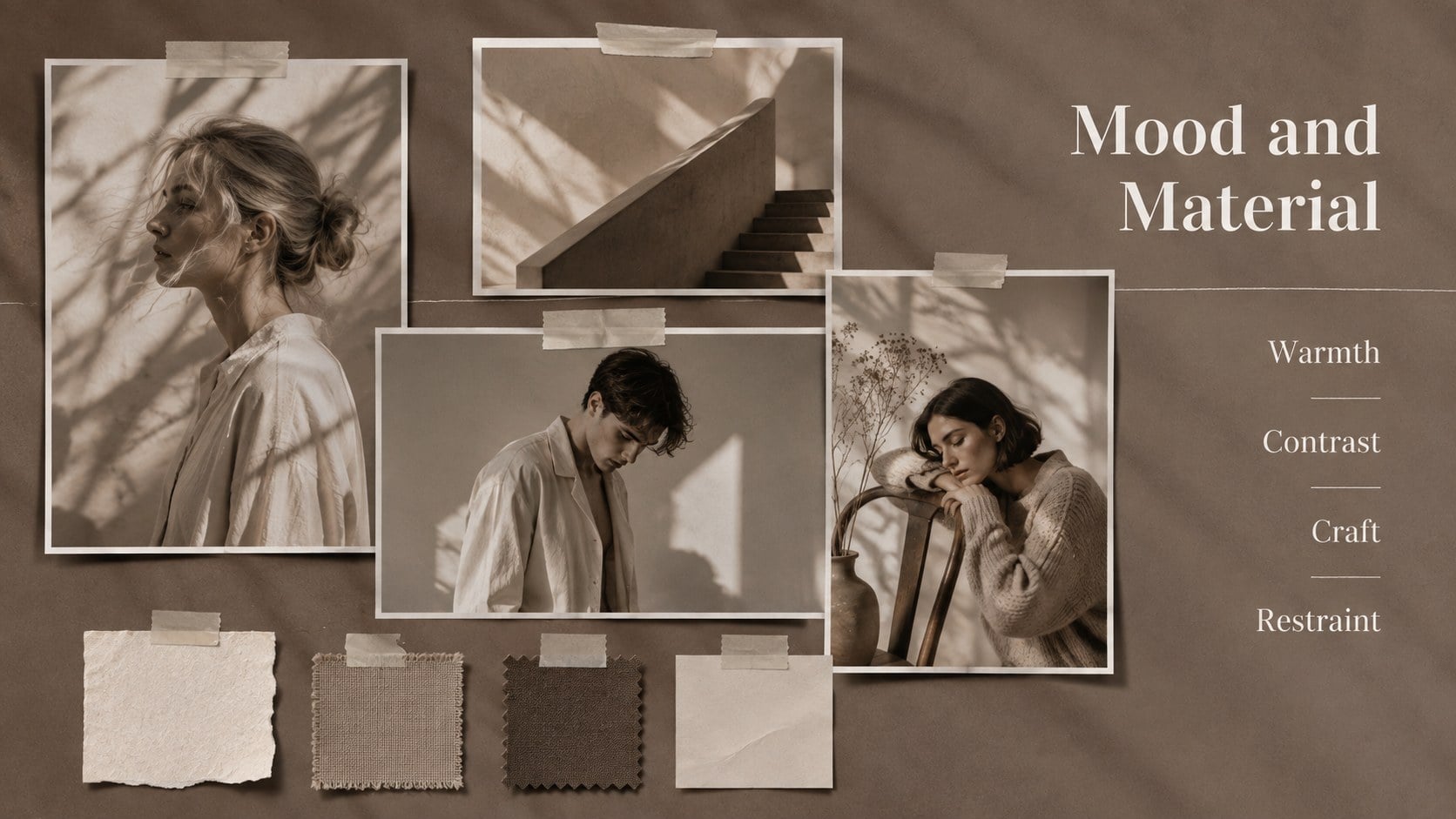 Sepia Shadow Editorial Presentation presentation template, slide 10